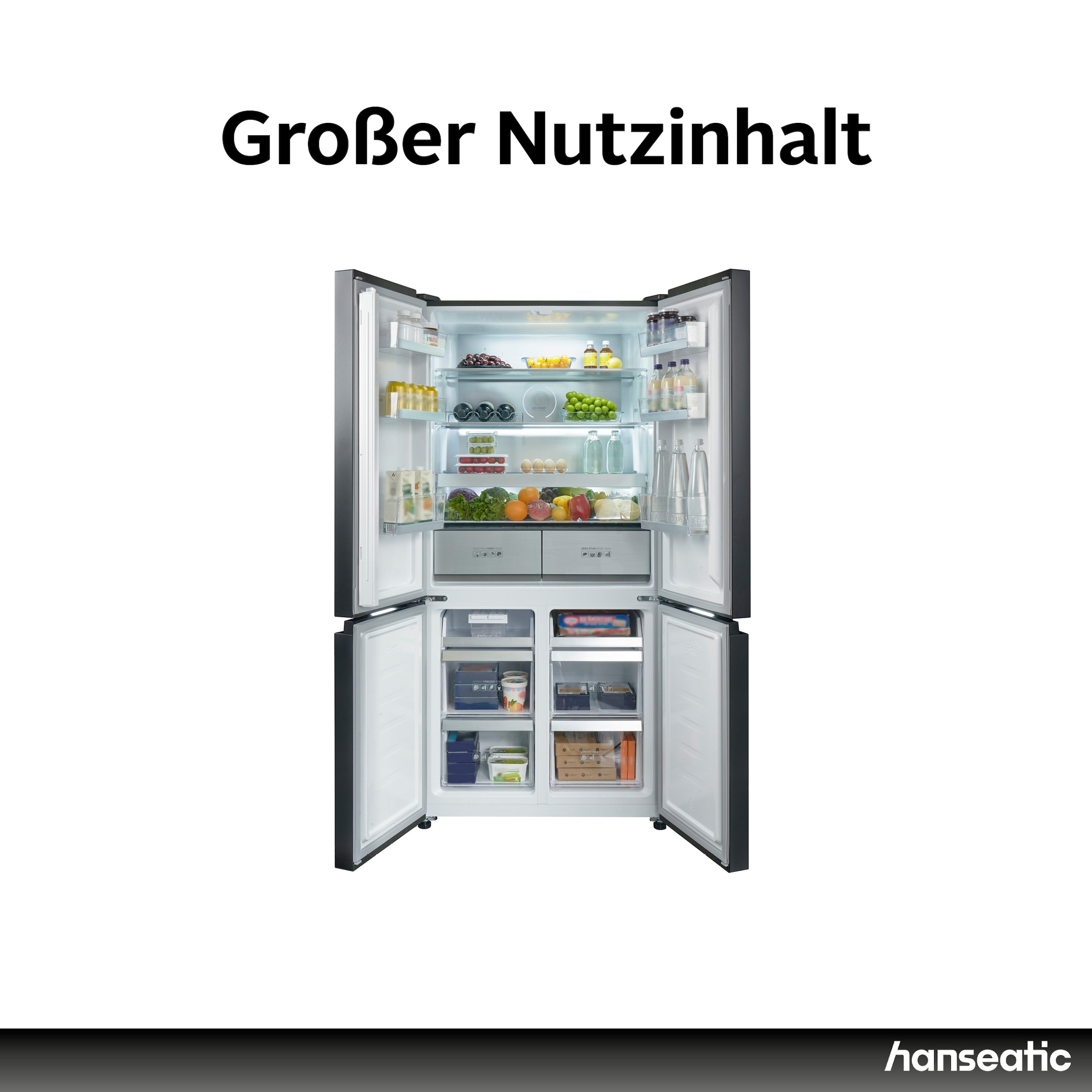 Hanseatic Multi Door »HCDA19090CBI« 190,5 cm hoch 91 cm breit inkl. 3 Jahre Herstellergarantie