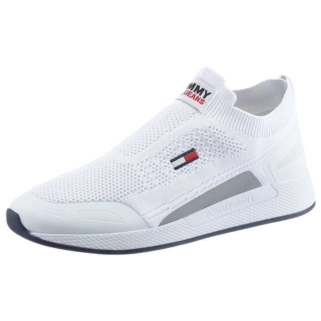 Tommy Jeans Slip-On Sneaker »TOMMY JEANS FLEXI SOCK RUNNER«, Slipper, Freizeitschuh mit praktischer Anziehlasche