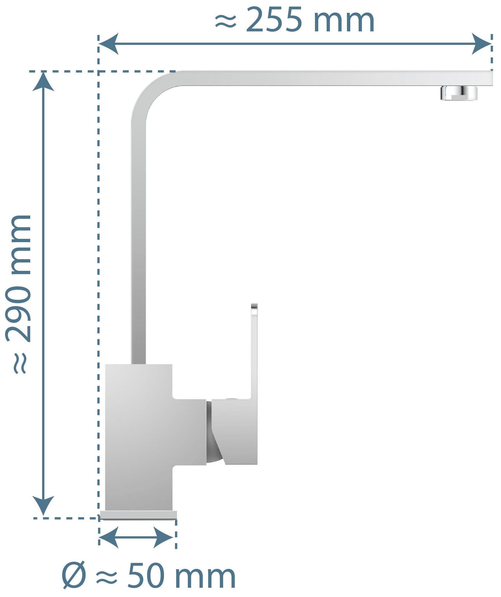 Schütte Spültischarmatur »Tianto« 360° schwenkbarer Wasserhahn, Mischbatterie, Chrom, Hochdruck