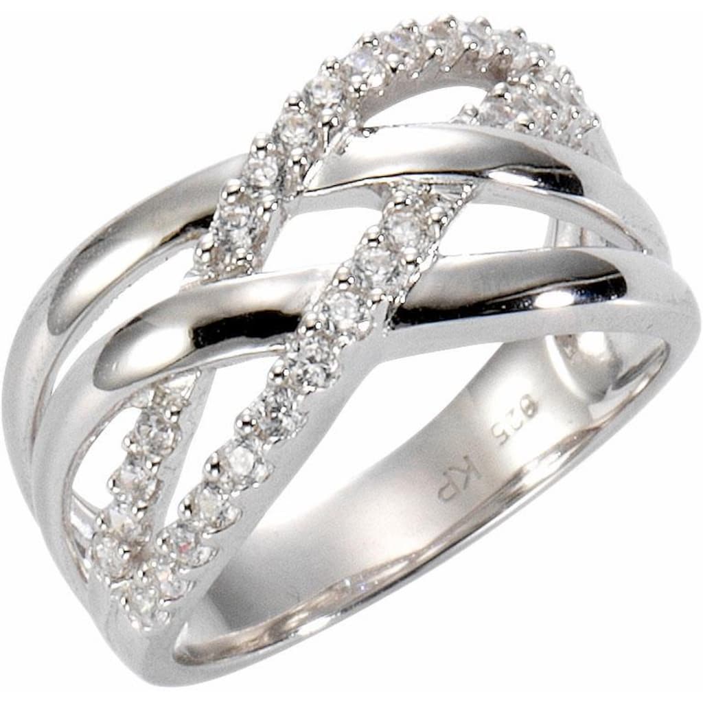 Firetti Fingerring »Schmuck Geschenk Silber 925 Silberring ca. 11,0 mm breit«