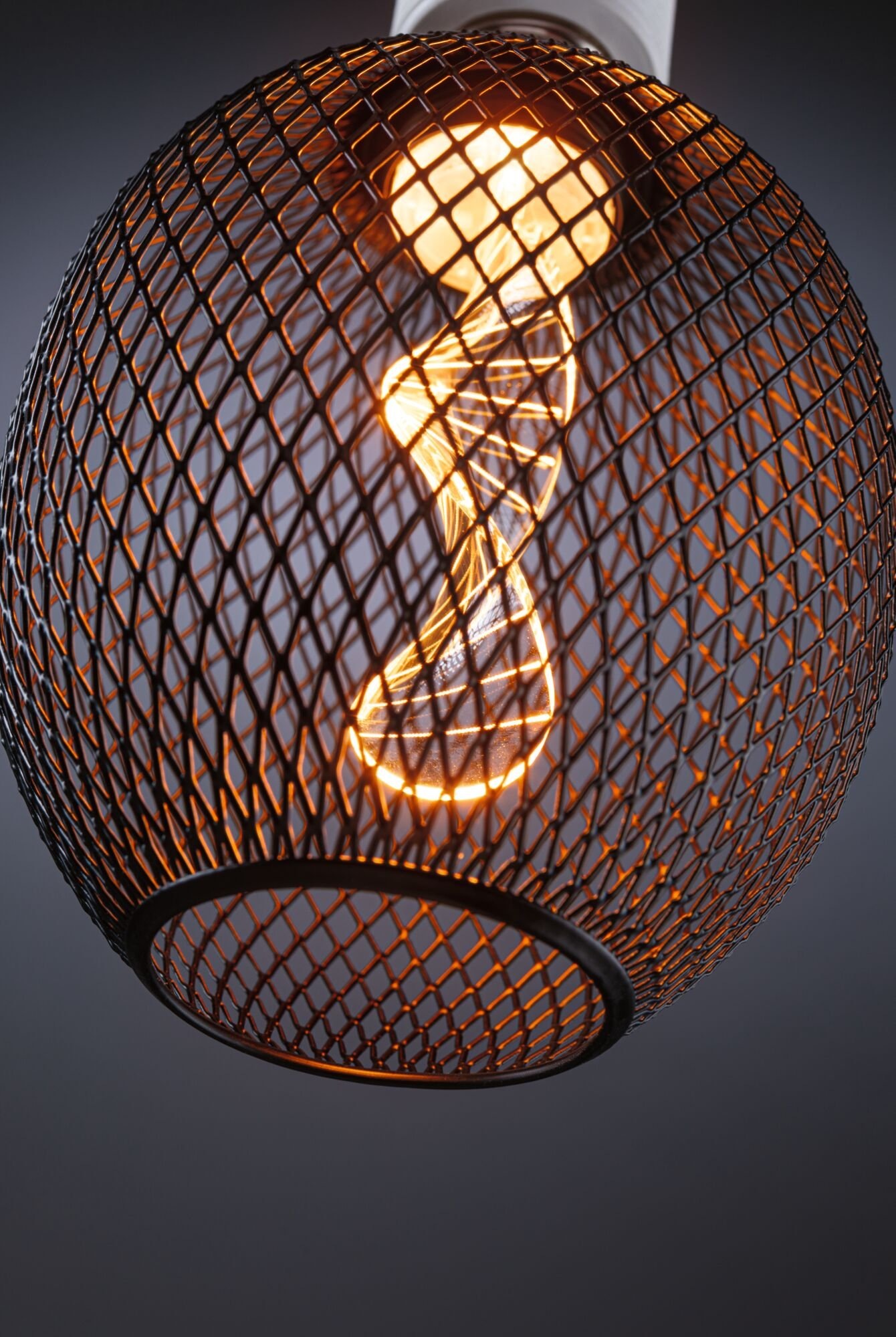 Paulmann LED-Leuchtmittel »Metallic Glow Globe schwarz Helix 110lm 3,5W 1800K 230V«
