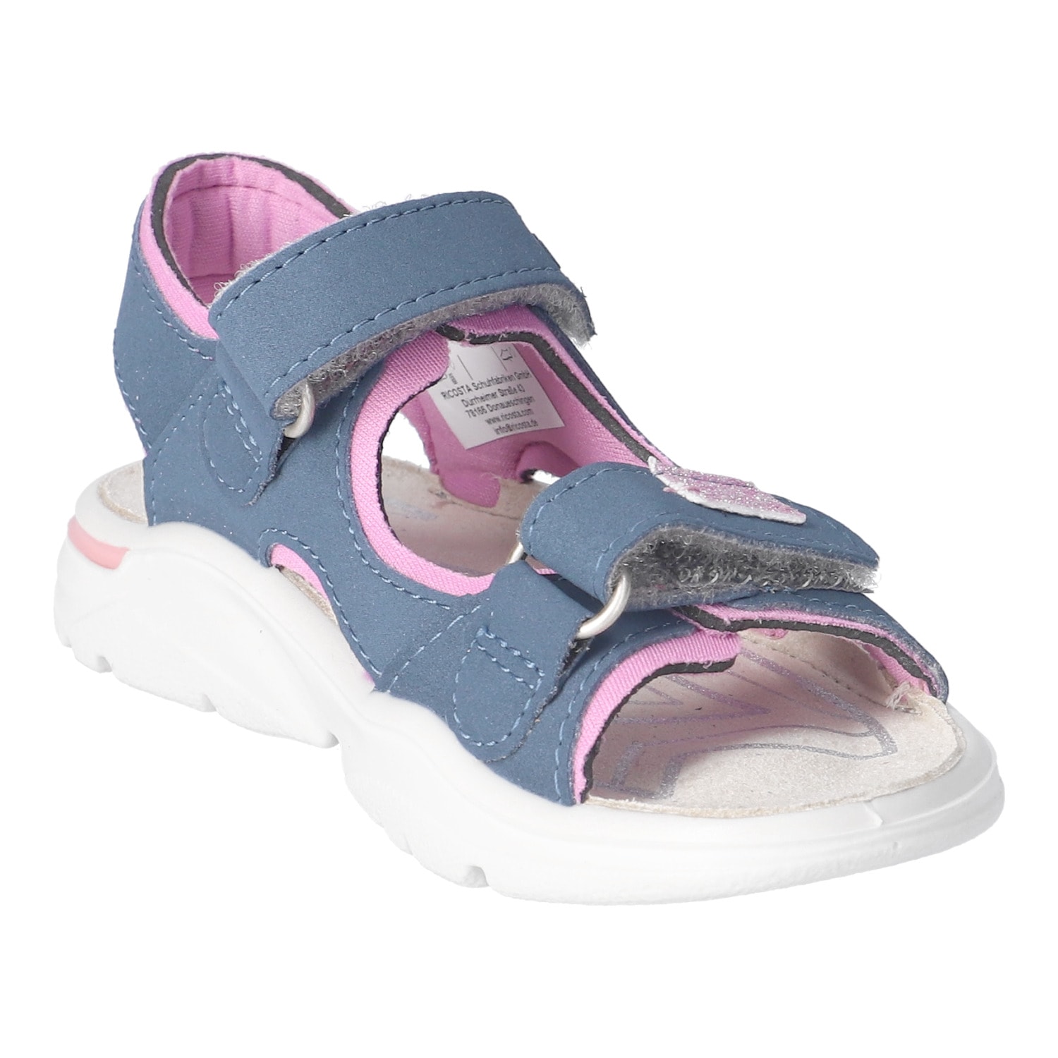 Ricosta Sandale »Carmi«  Klettschuh mit Glitzer, mit WMS, Größenschablone zum Download