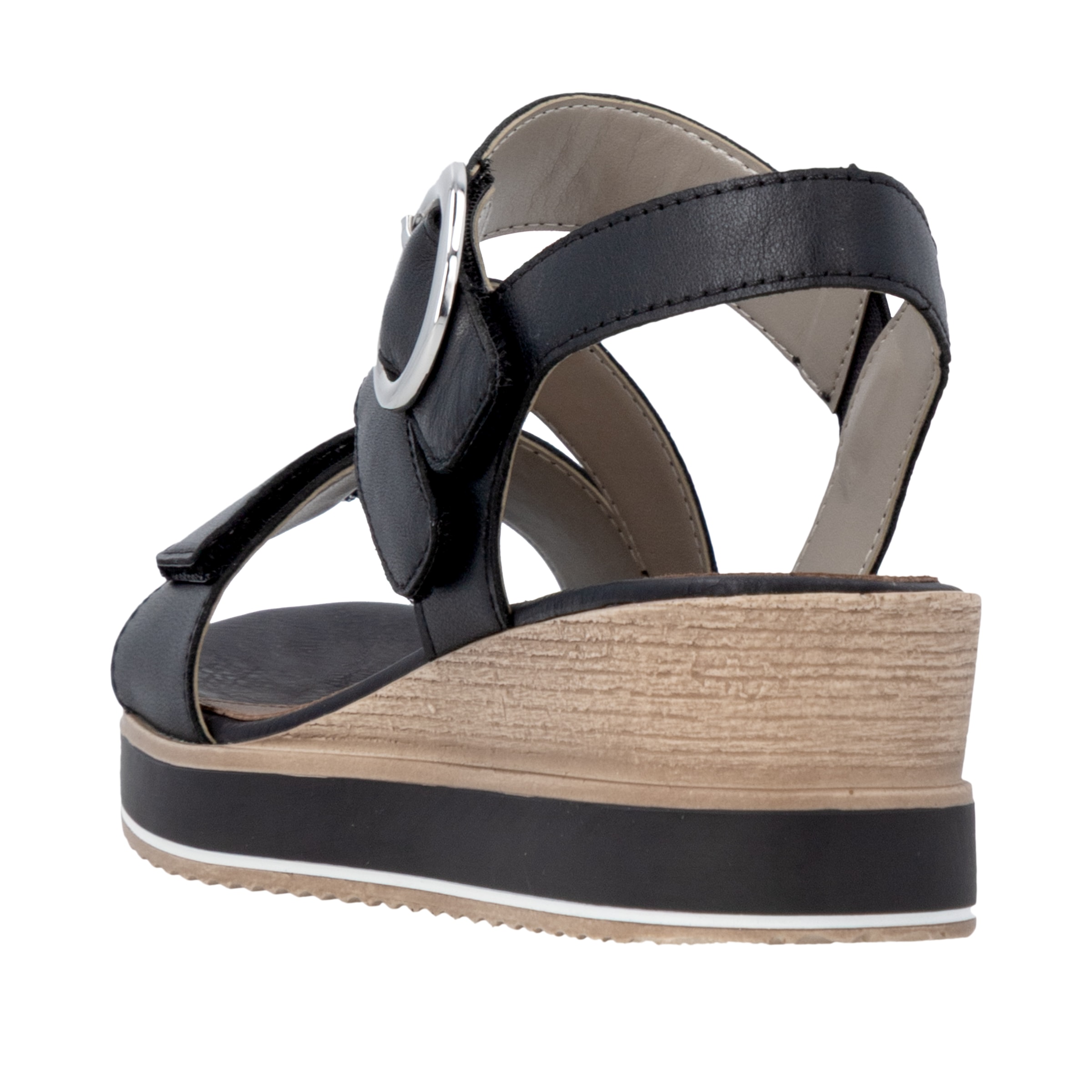 Remonte Keilsandalette  Sommerschuh, Riemchensandale mit praktischen Klettverschlüssen