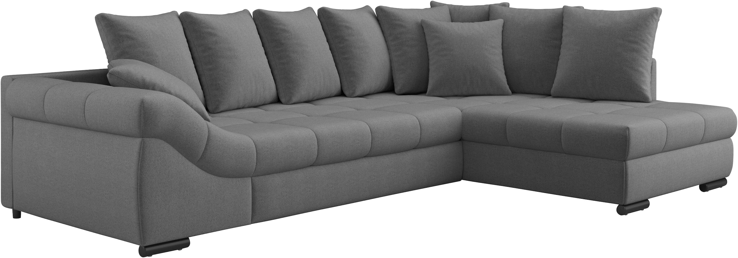 Mr. Couch Ecksofa »Pietro, L-Form, mit Bett, wahlweise mit Kaltschaum« mit Bett und wahlweise mit Kaltschaum