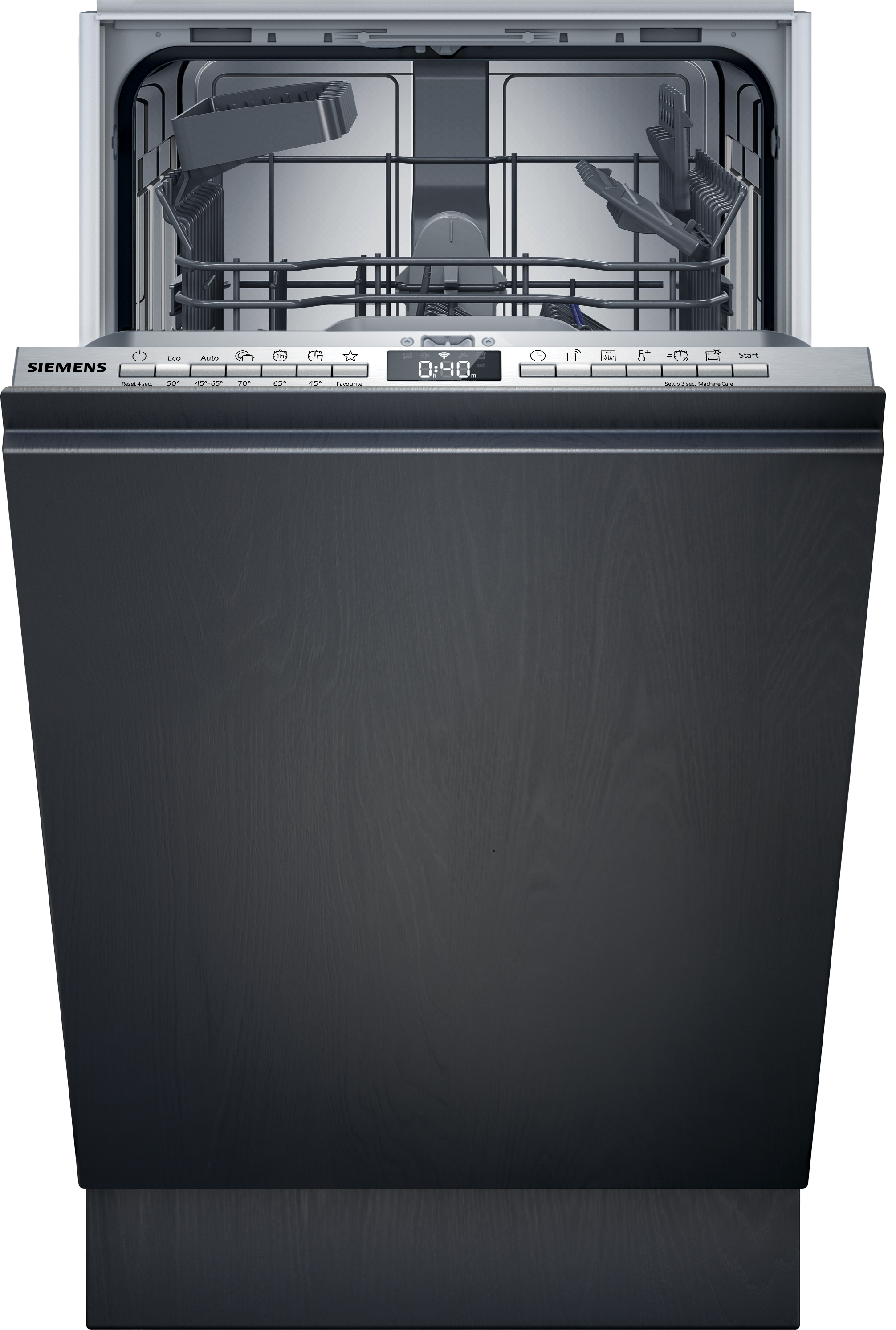 SIEMENS vollintegrierbarer Geschirrspüler iQ300 »SR63HX77KE« 10 tlg. Maßgedecke Schnelles Spülen mit varioSpeedPlus und flexibles Korbsystem