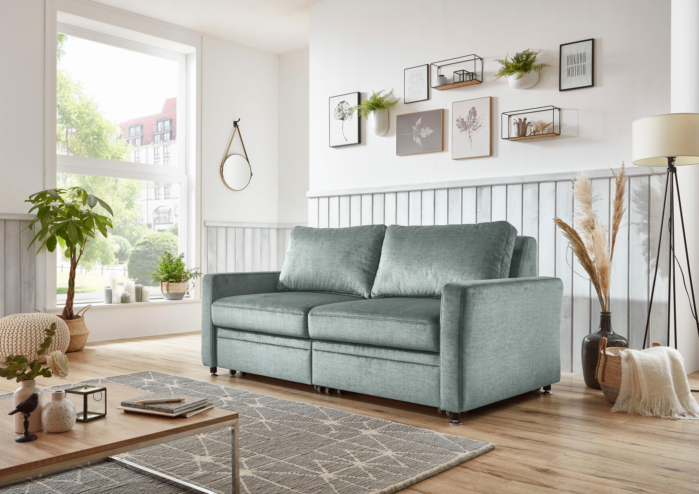 Die PlanBar Schlafsofa »MP-PD19021«, mit Längsschläferfunktion 80 bzw. 160x210 cm