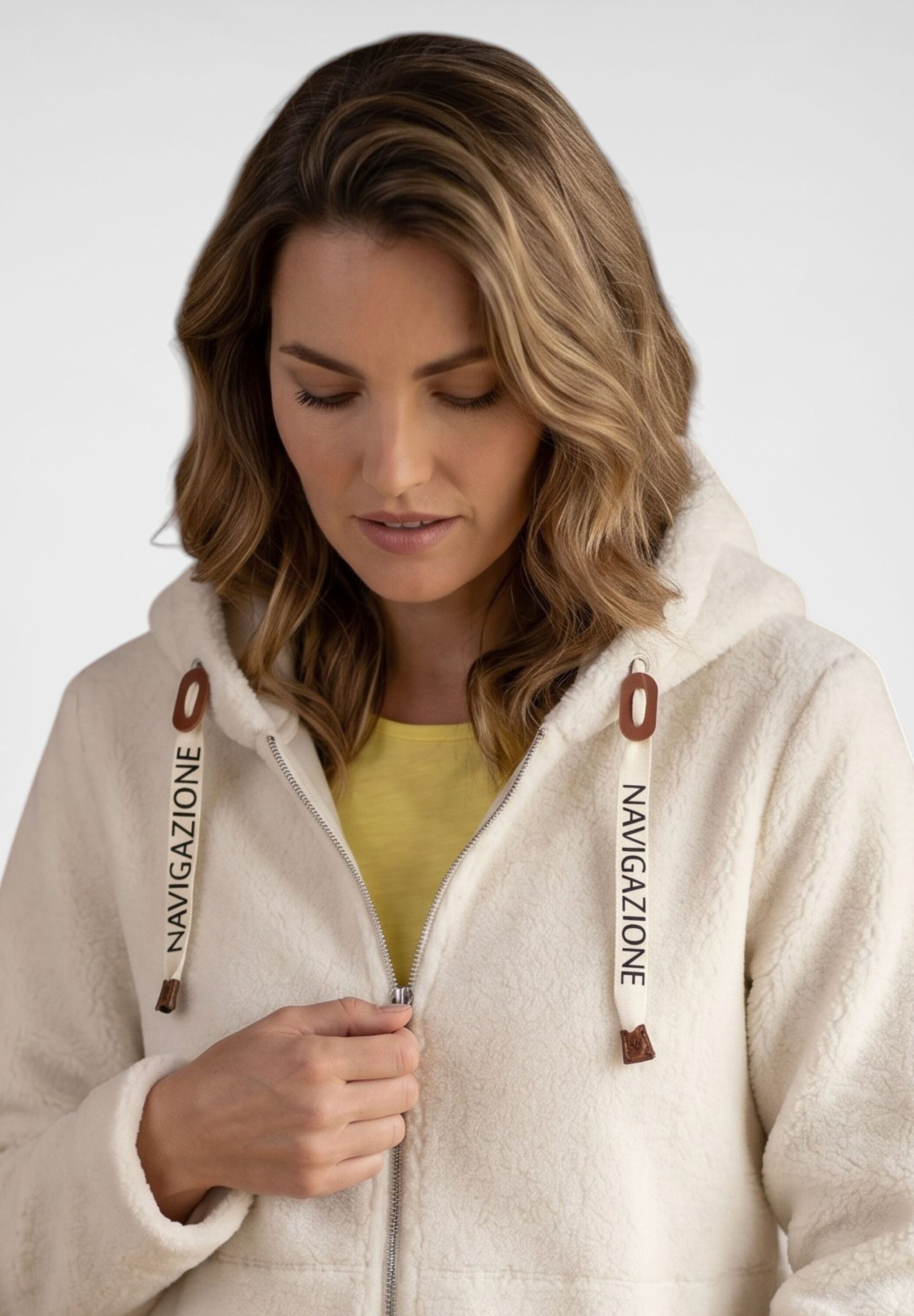 NAVIGAZIONE Sweatjacke »NAVIGAZIONE Jacke« Teddyfleece
