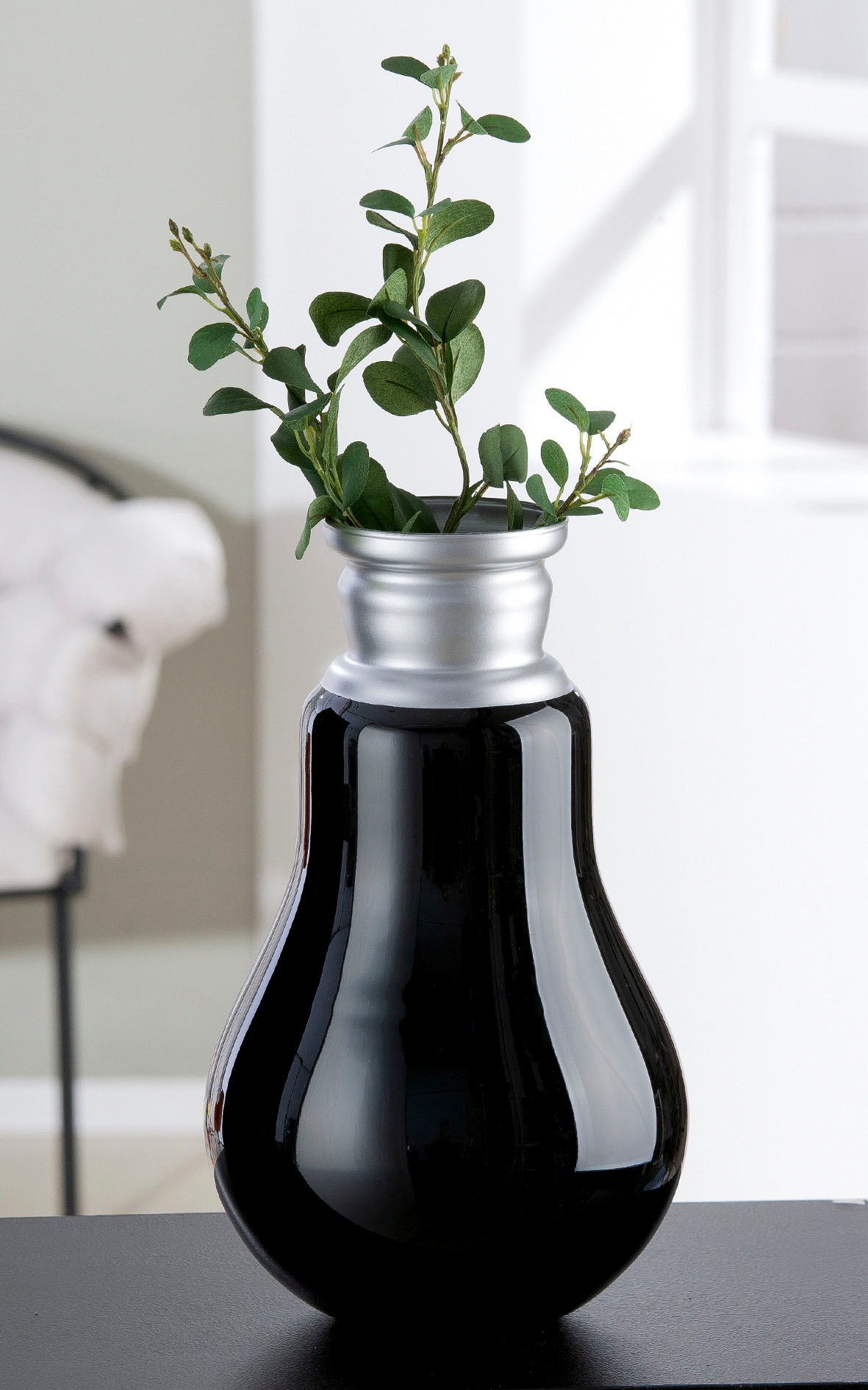Casablanca by Gilde Tischvase »Retro«, (1 St.), Vase aus Glas, Höhe ca. 36 cm