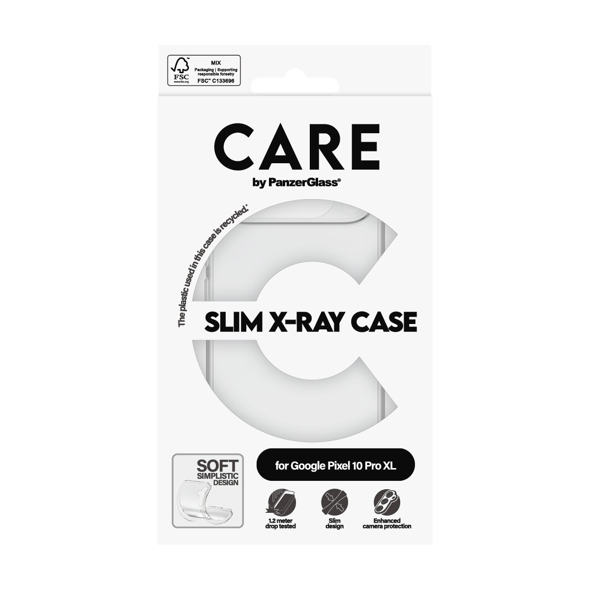 CARE by PanzerGlass Handyhülle »Slim X-Ray Case für Google Pixel 10 Pro XL« Google Pixel 10 Pro XL Backcover, Schutzhülle, Handyschutzhülle, Case, Schutzcase, stoßfest