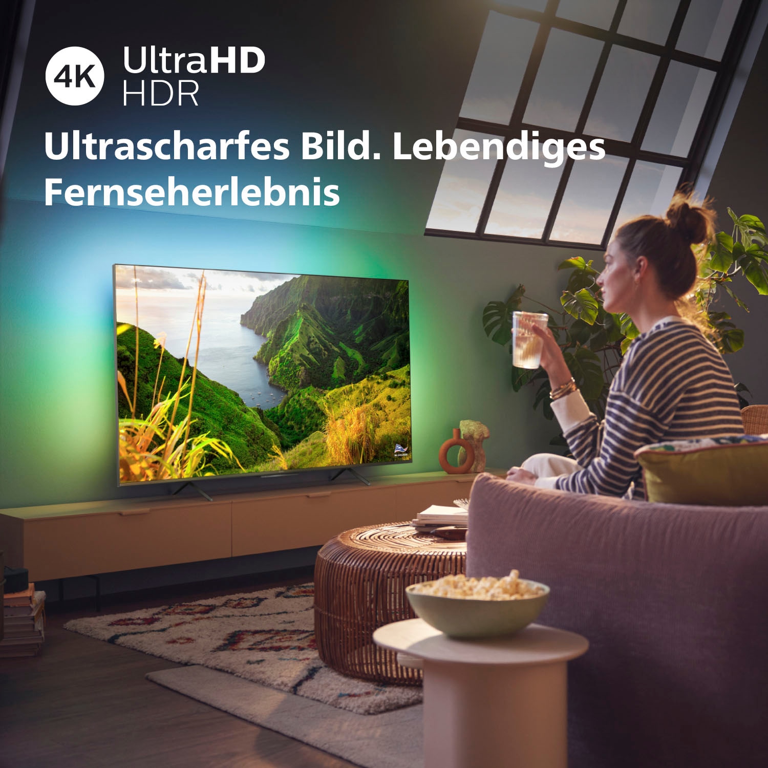 ➥ 108 »43PUS8108/12«, XXL Philips cm/43 3 4K HD, UNIVERSAL Garantie Zoll, Smart-TV Jahre LED-Fernseher | Ultra