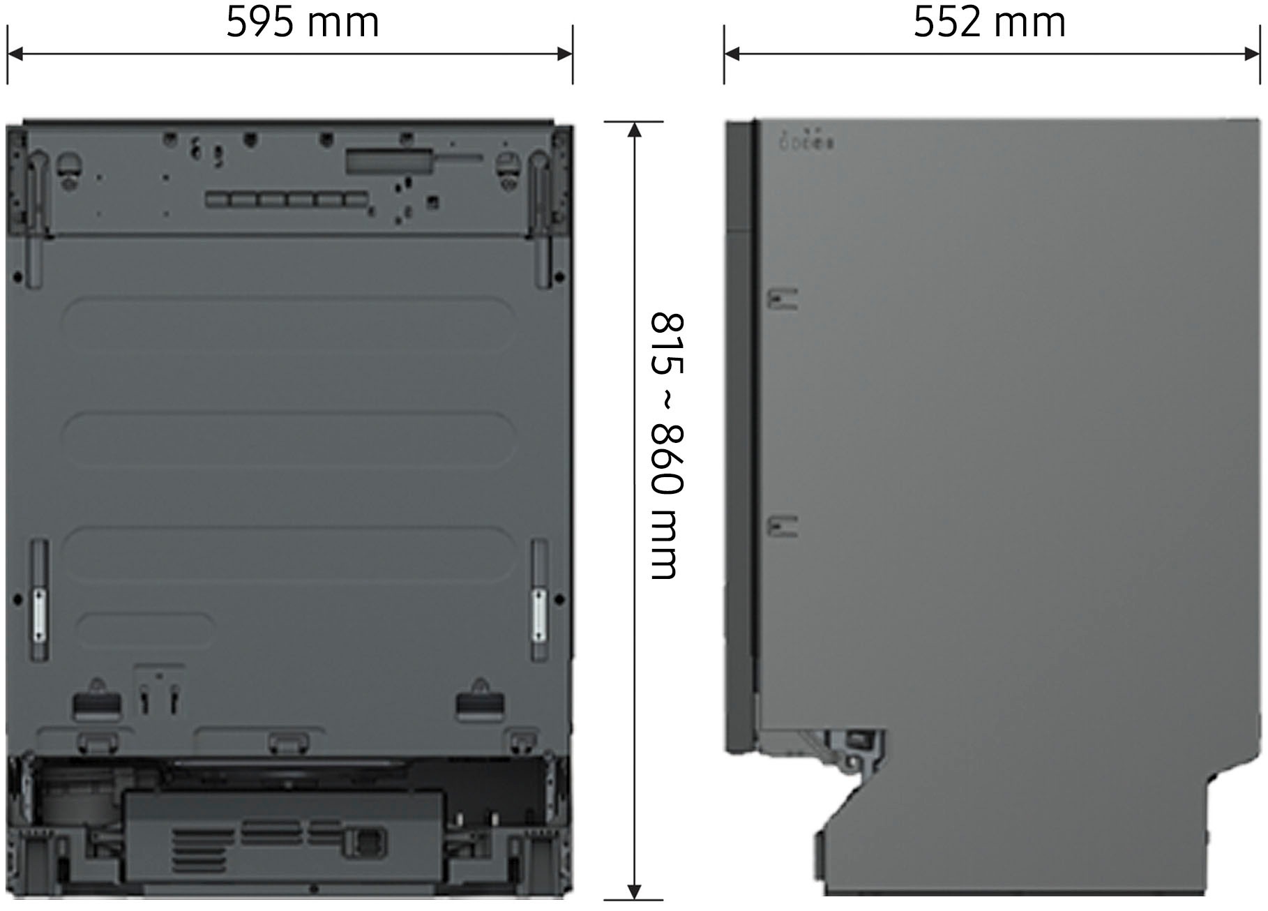 Samsung vollintegrierbarer Geschirrspüler »DW60CG880B00EG«, 14 Maßgedecke