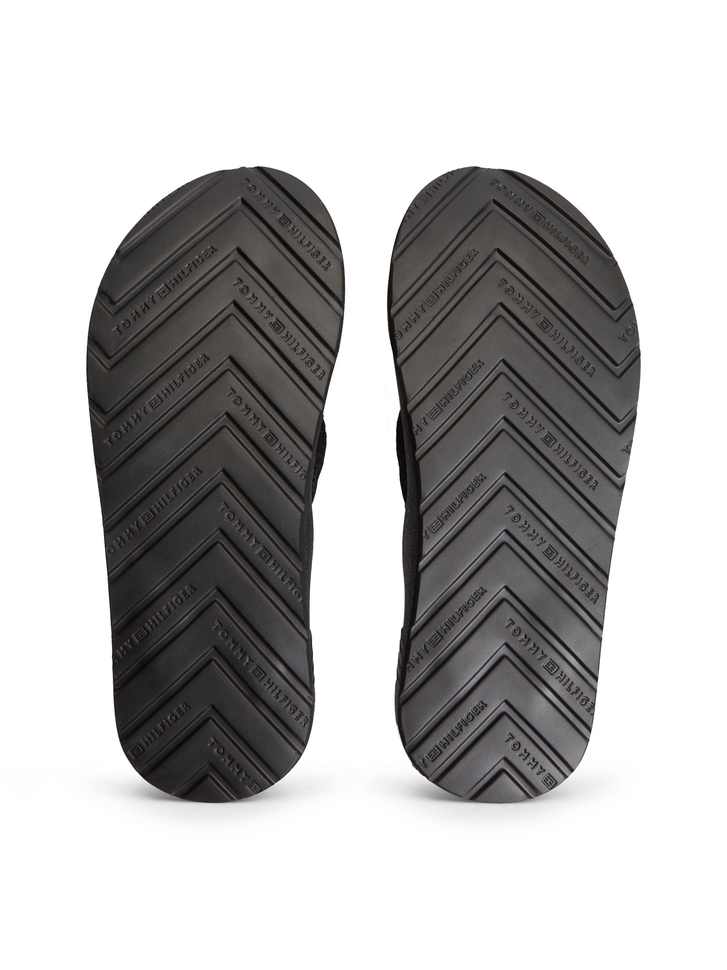Tommy Hilfiger Zehentrenner »MOLDED PADDED HILFIGER B SANDAL«  Strandschuh, Sommerschuh, Poolslide mit Kontrastbesatz