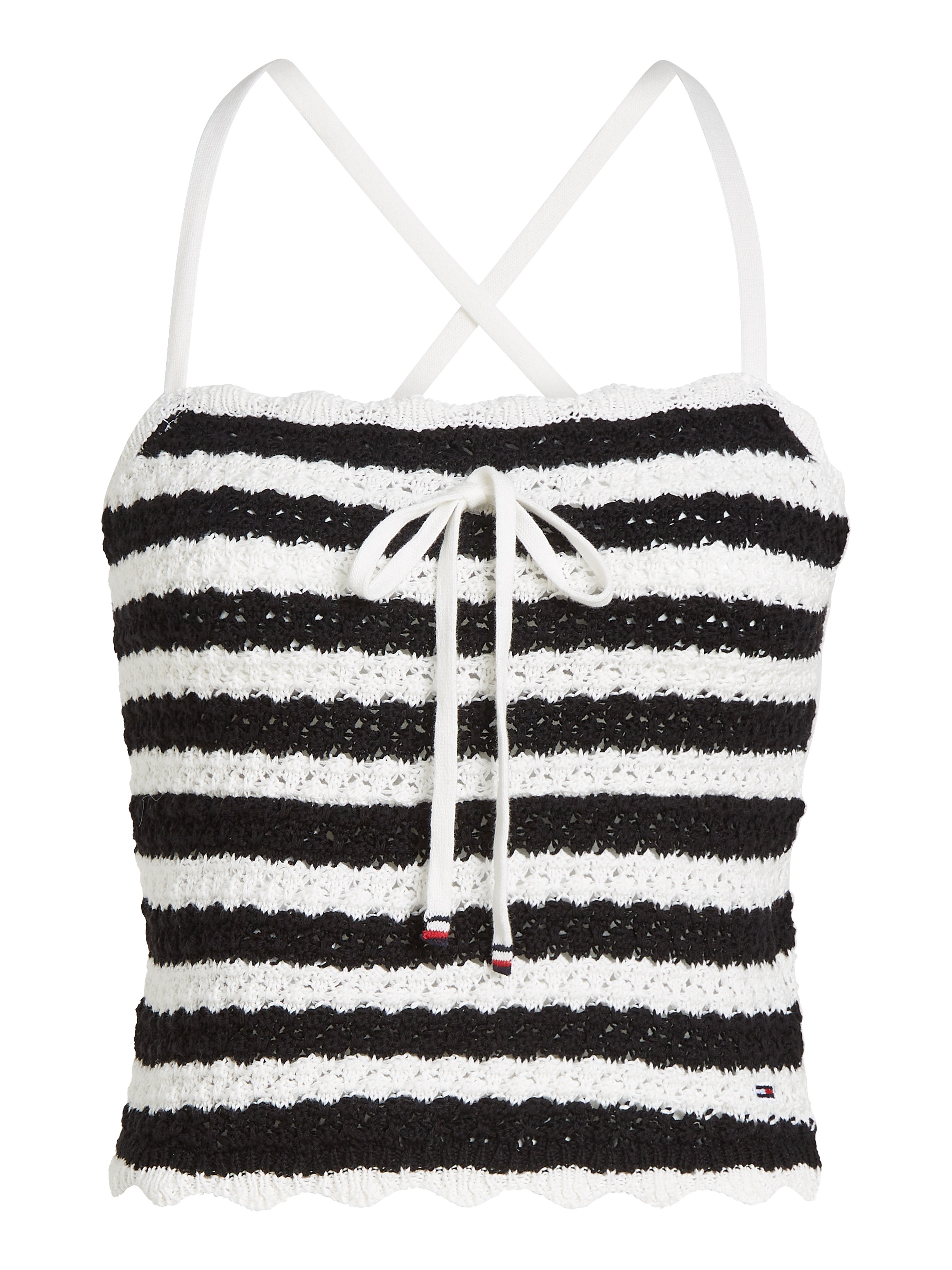 Tommy Jeans Spaghettitop »TJW CROCHET STRIPE TOP«