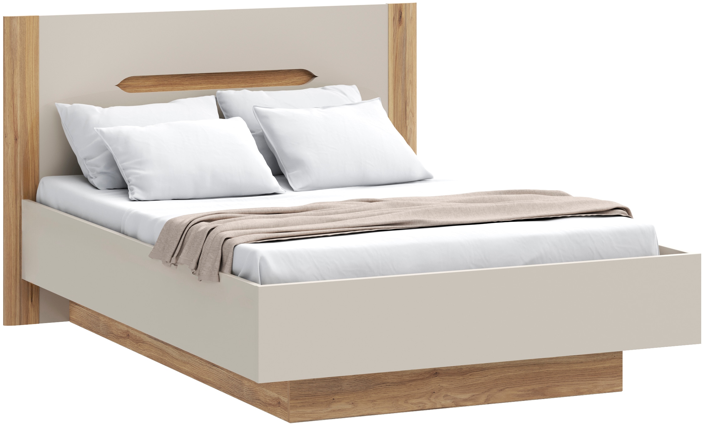 FORTE Stauraumbett aufklappbarer Lattenrost, Stauraum