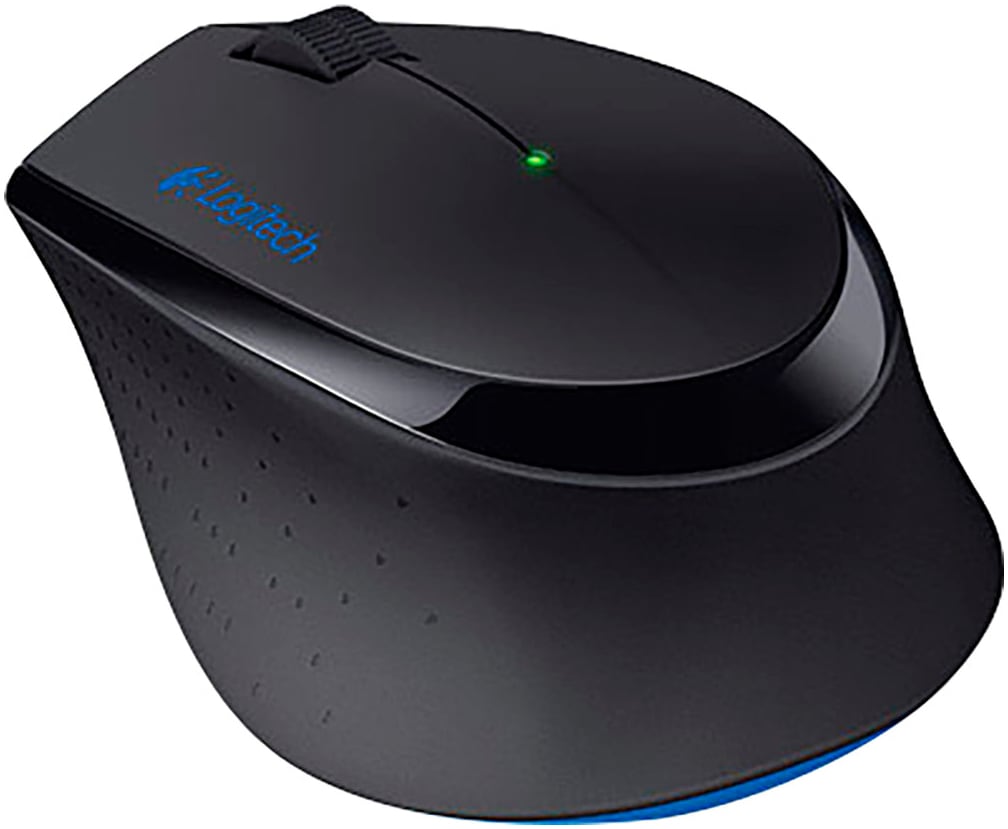 Logitech Wireless-Tastatur »MK345« (Anpassbare Höhe | Antirutsch-Füße | Fn-Tasten | Handgelenkauflage | Lautstärkeregler | Makro-Tasten | Multimedia-Tasten | USB-Anschluss | Ziffernblock)