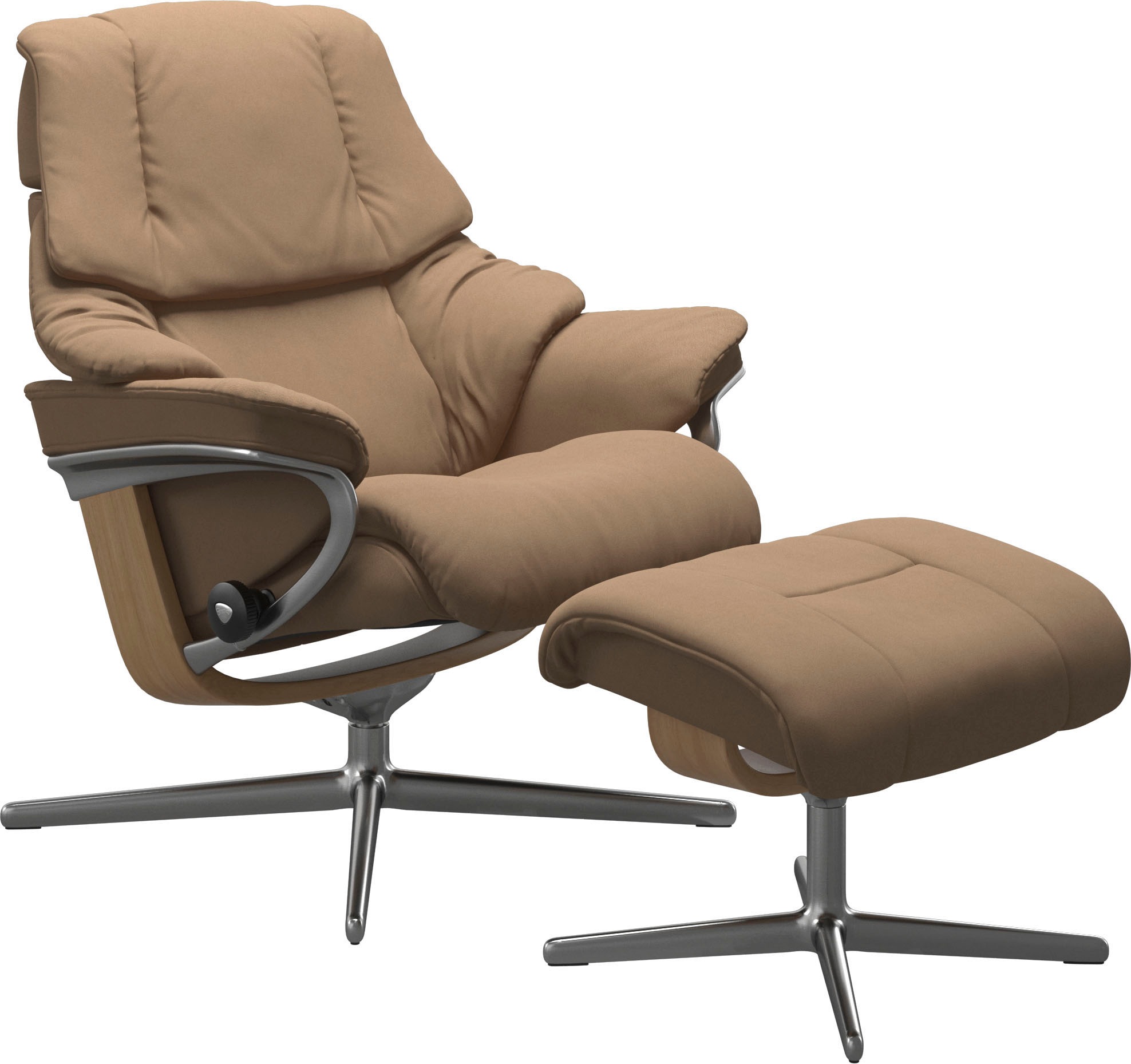 Stressless® Fußhocker »Reno« mit Cross Base, Größe S, M & L, Holzakzent Eiche