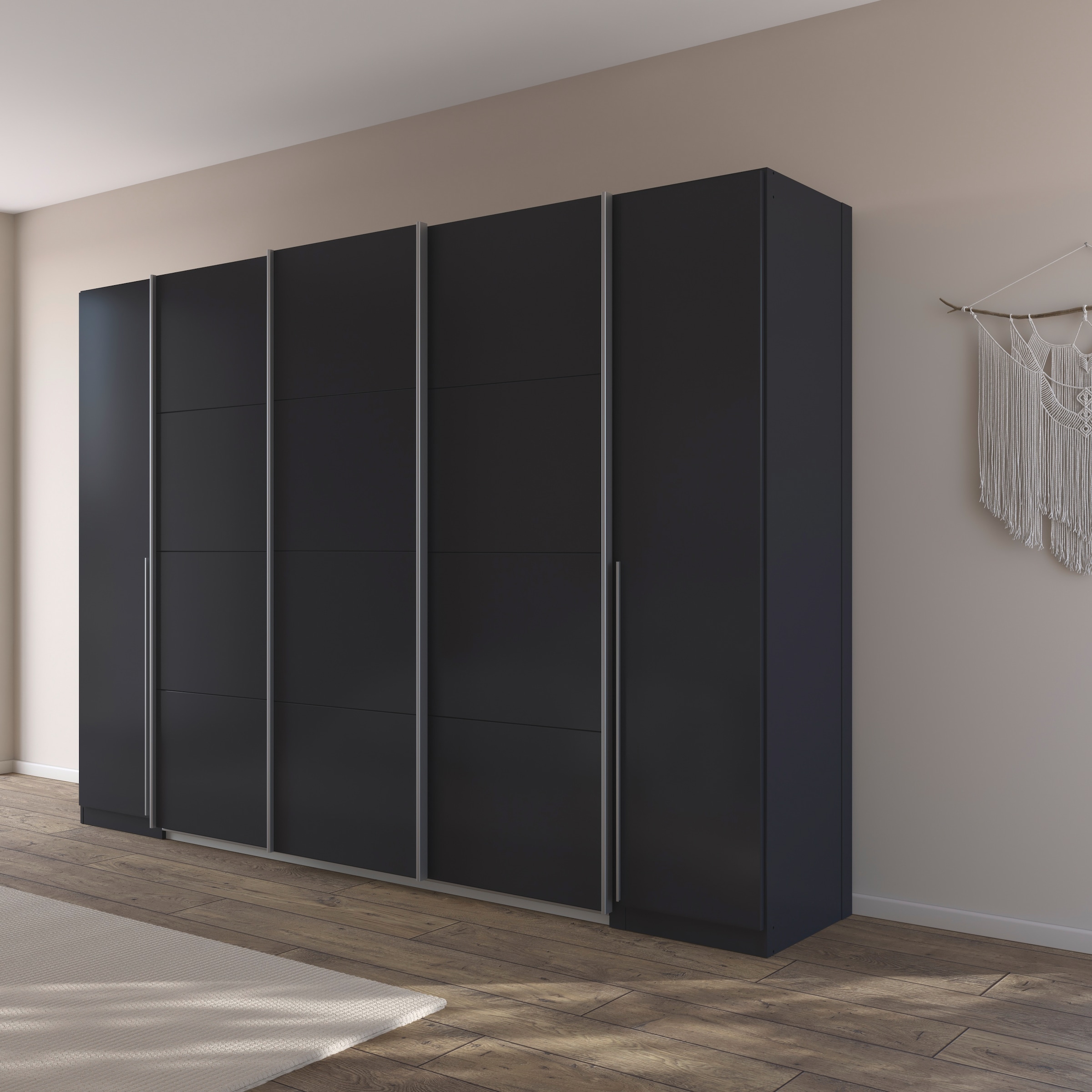 OTTO home Schwebetürenschrank »Dreh-/Schwebetürenschrank Kleiderschrank Familie, Agordo« im angesagten Mix aus Dreh- und Schwebetüren,  B/H/T 301x210X62cm viele Farben verfügbar TOPSELLER Made in GERMANY