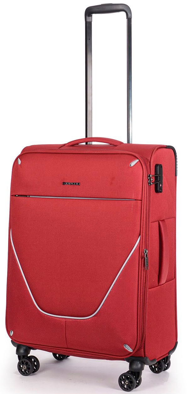 Stratic Weichgepäck-Trolley »Strong M«, 4 Rollen, Reisekoffer Reisegepäck Aufgabegepäck TSA-Zahlenschloss