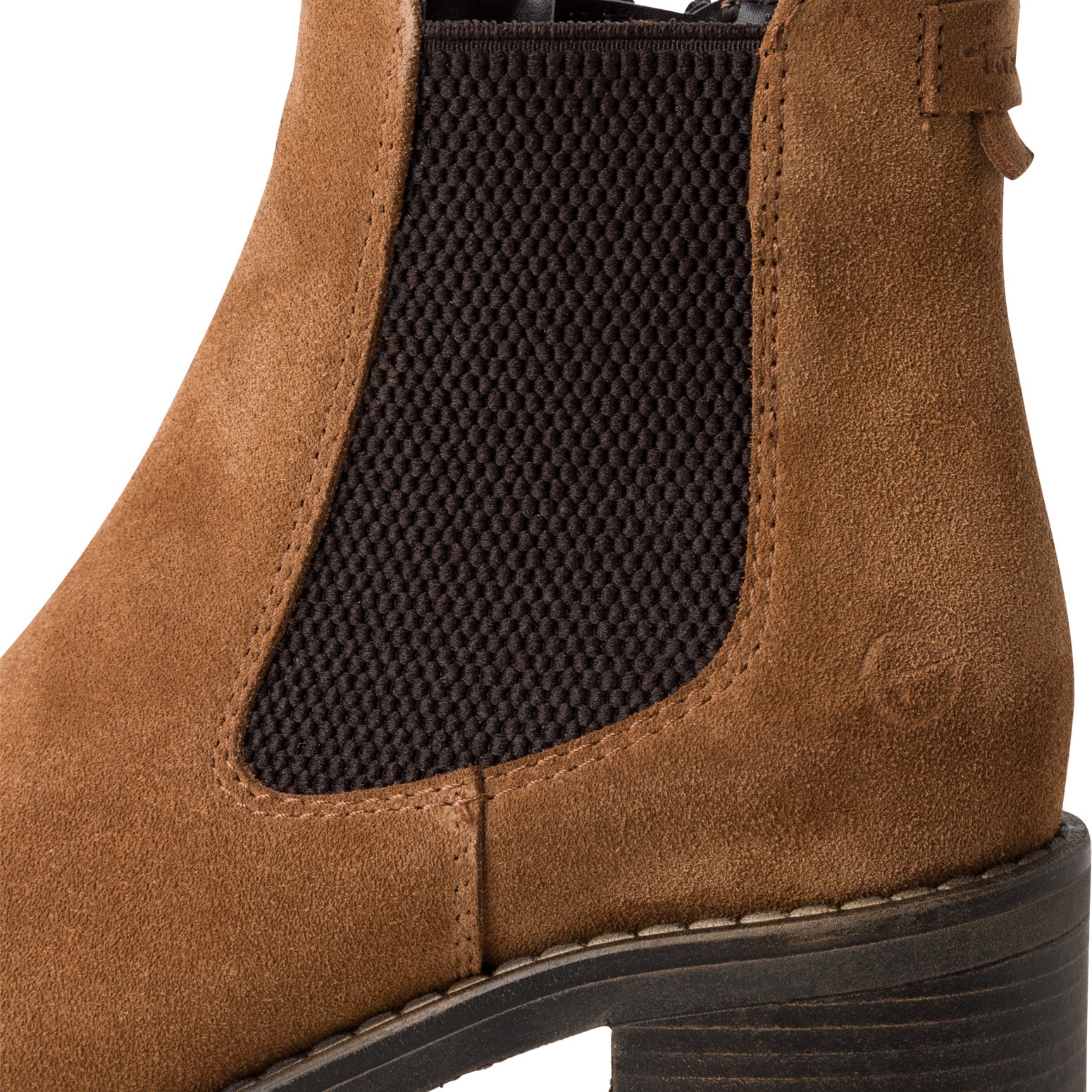 Tamaris Chelseaboots, Blockabsatz, Stiefelette, Businessschuh mit Touch It-Ausstattung