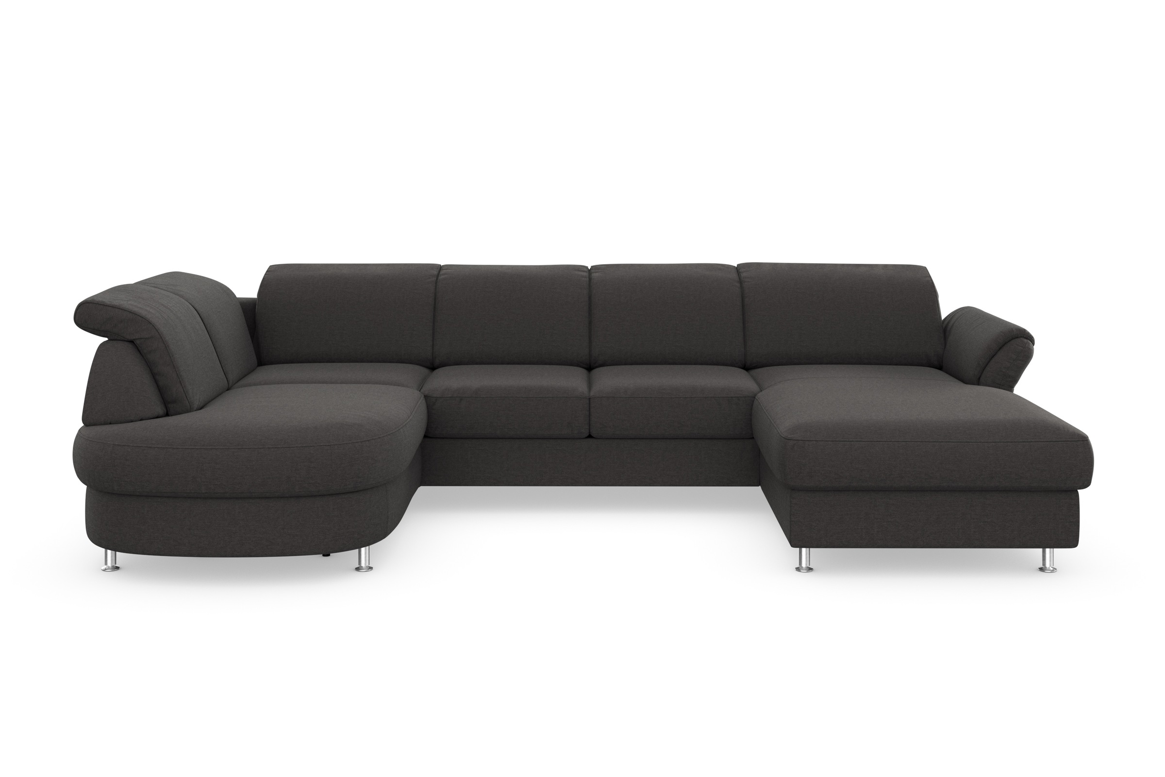 sit&more Wohnlandschaft »Apulia U-Form« wahlweise Bettfunktion, Bettkasten und Kopf- und Armteilverstellung