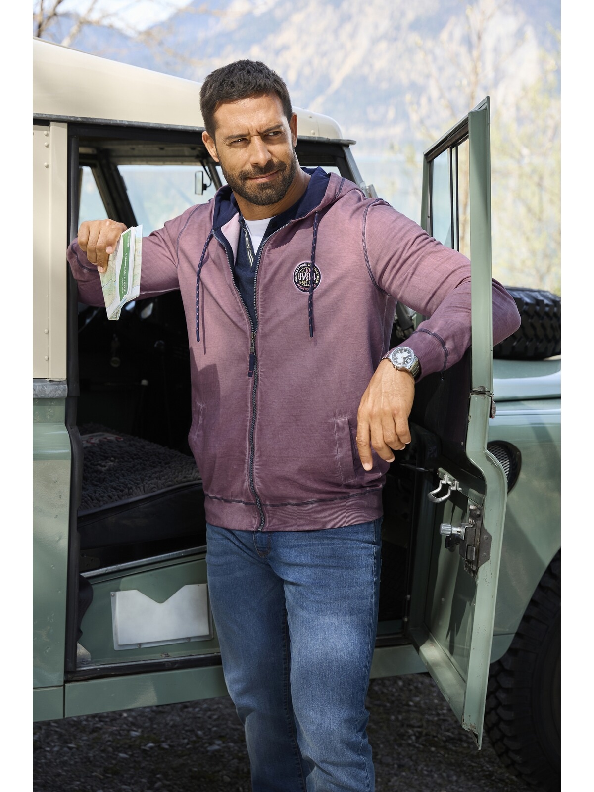 Jan Vanderstorm Kapuzensweatjacke »Sweatjacke PERKELMAN«