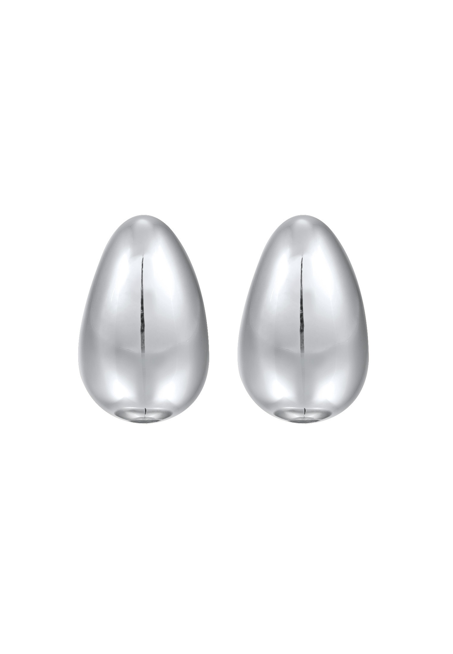Elli Premium Paar Ohrstecker »Ohrringe Ohrstecker Tropfenform Bauchig Modern 925 Silber«