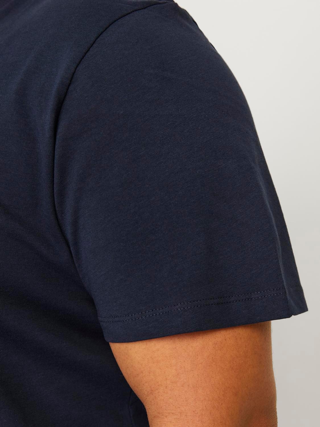 Jack & Jones PlusSize T-Shirt »JJECALEB VARSITY TEE SS O-NECK NOOS PLS«