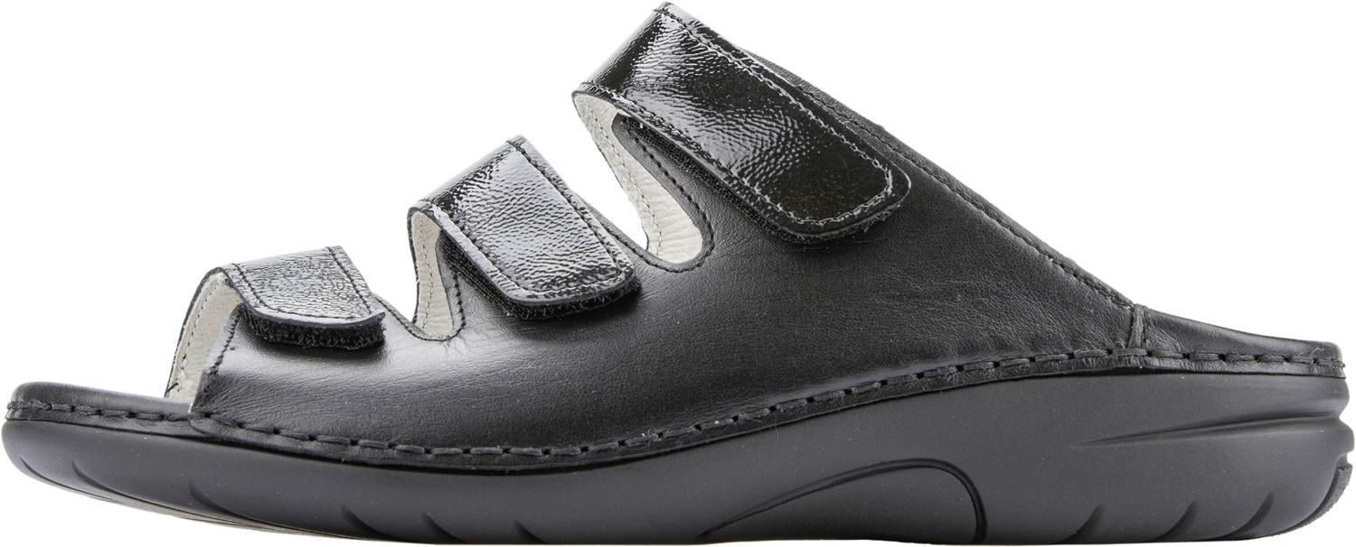 Waldläufer Pantolette »GUNNA«, Komfortschuh, Klettschuh, Hausschuh in Bequemweite G (= weit)