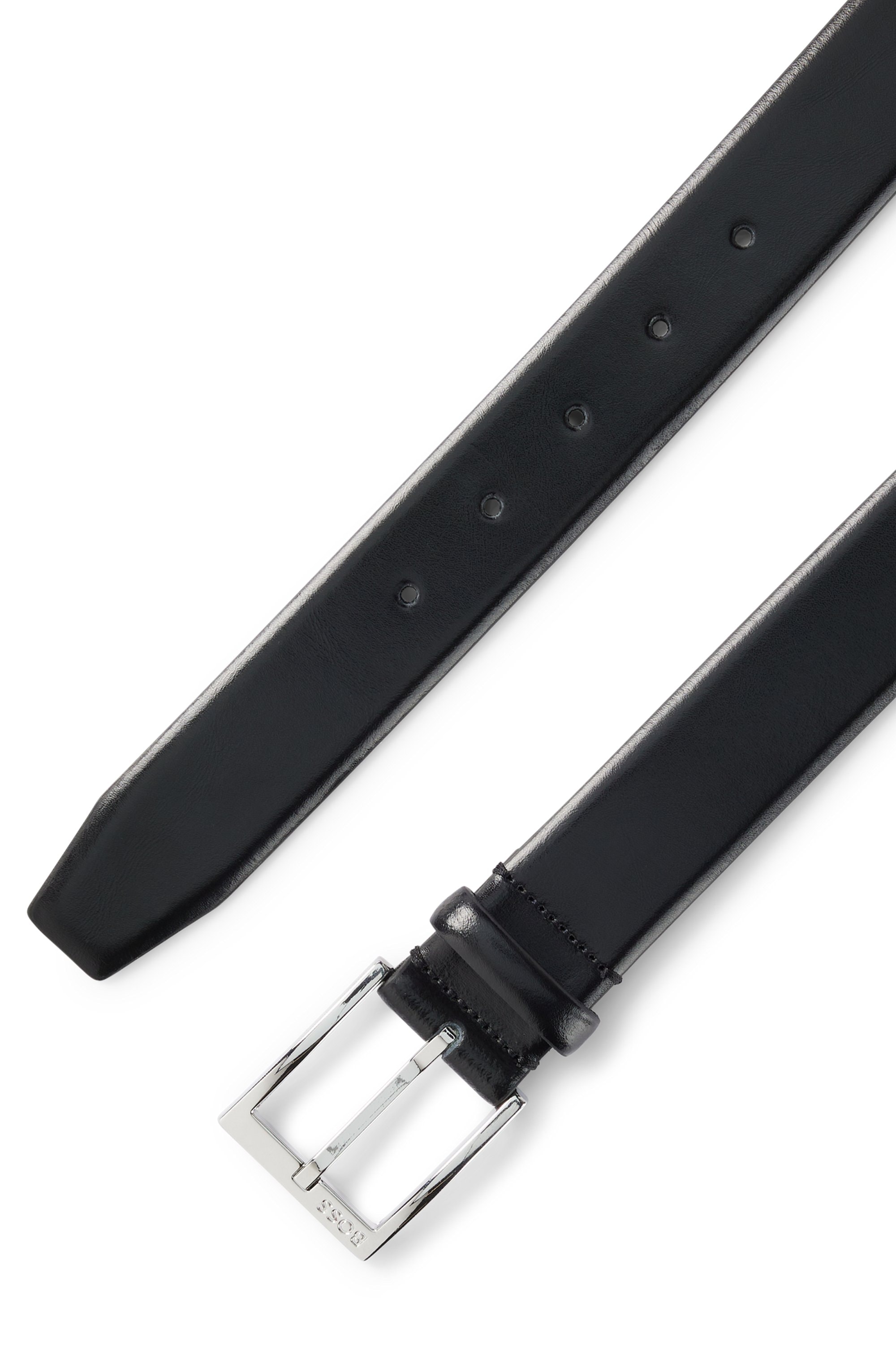 BOSS Ledergürtel »Elloy-PC-An_Sz35« mit dezenter Boss-Prägung auf der Schließe