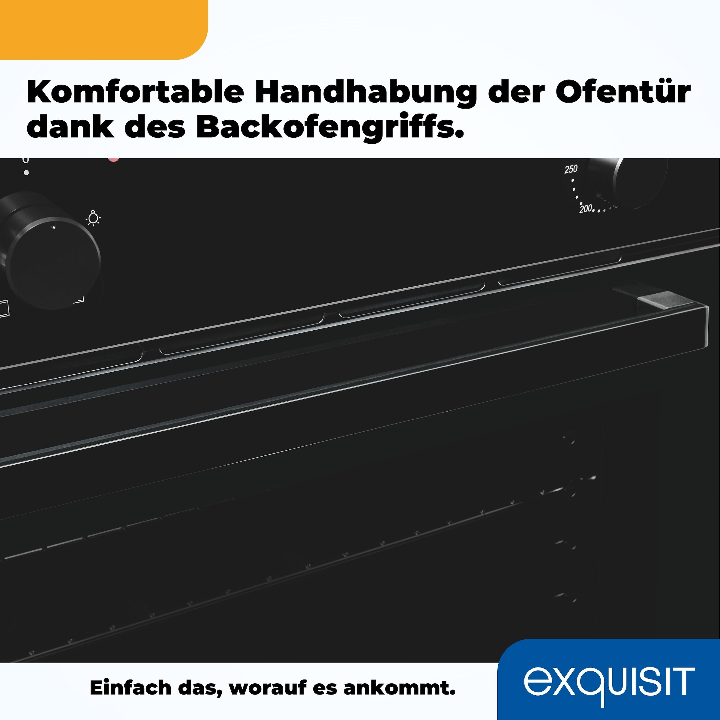 exquisit Einbaubackofen  »EBE255-020 schwarz«