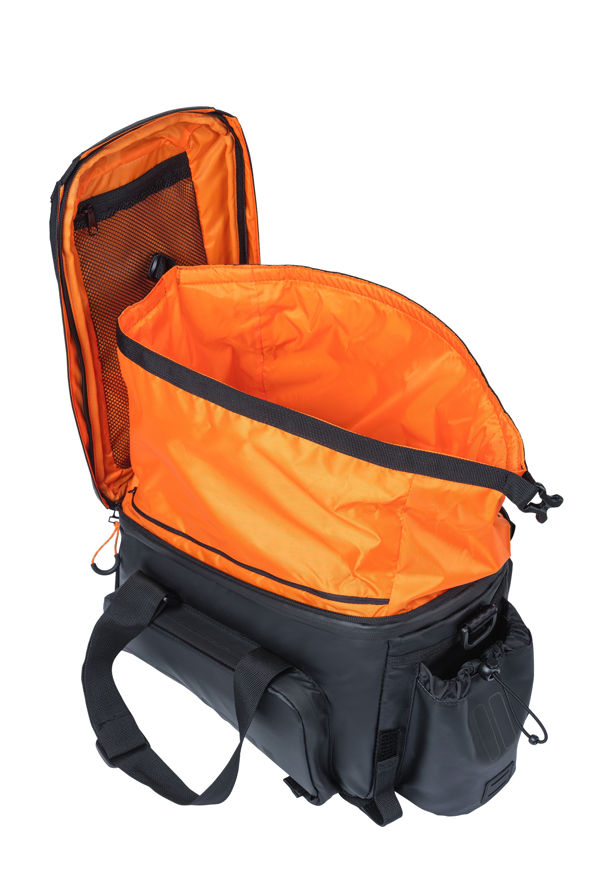 Basil Gepäckträgertasche »Gepäckträgertasche "Miles" XL Pro, schwarz/orange«