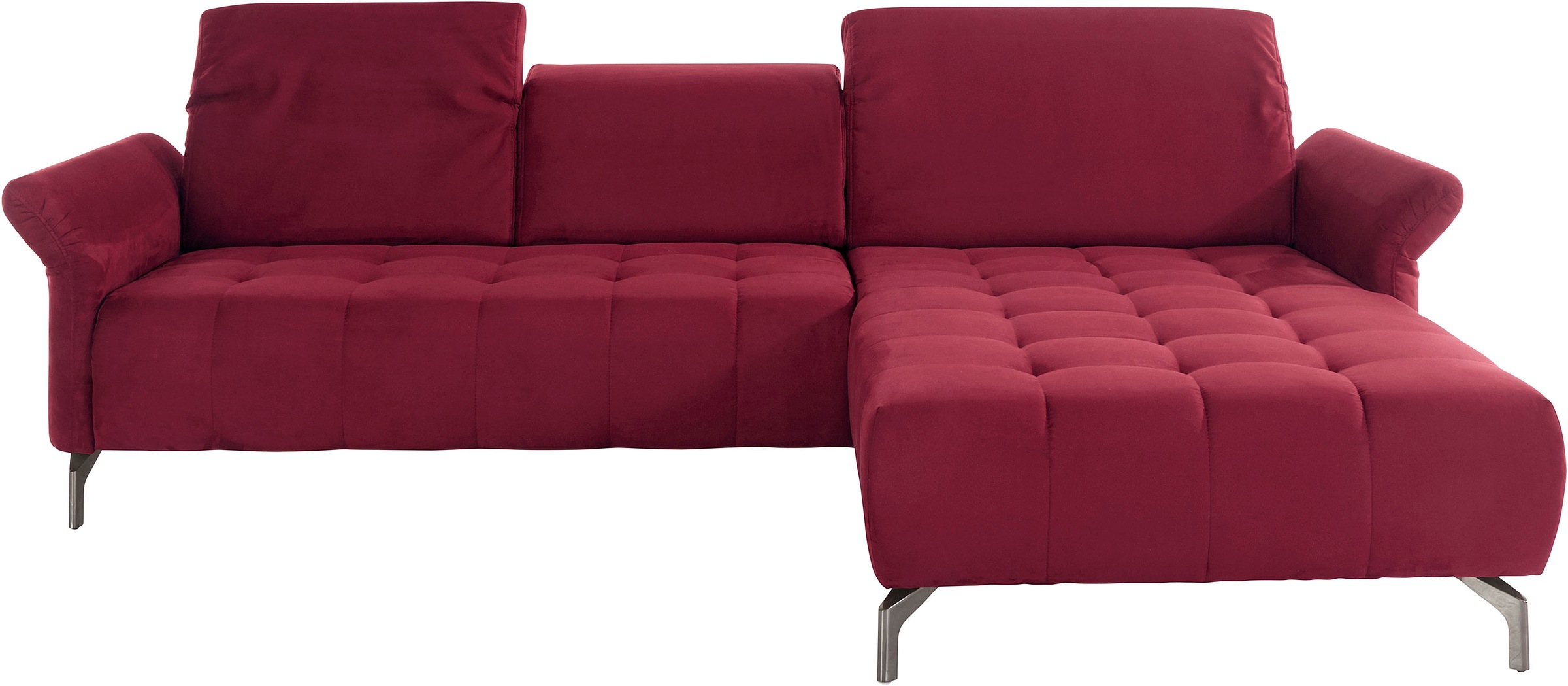 INOSIGN Ecksofa »Fresh L-Form« Federkern, wahlweise Kopfteilverstellung und motorischer Vorziehsitz