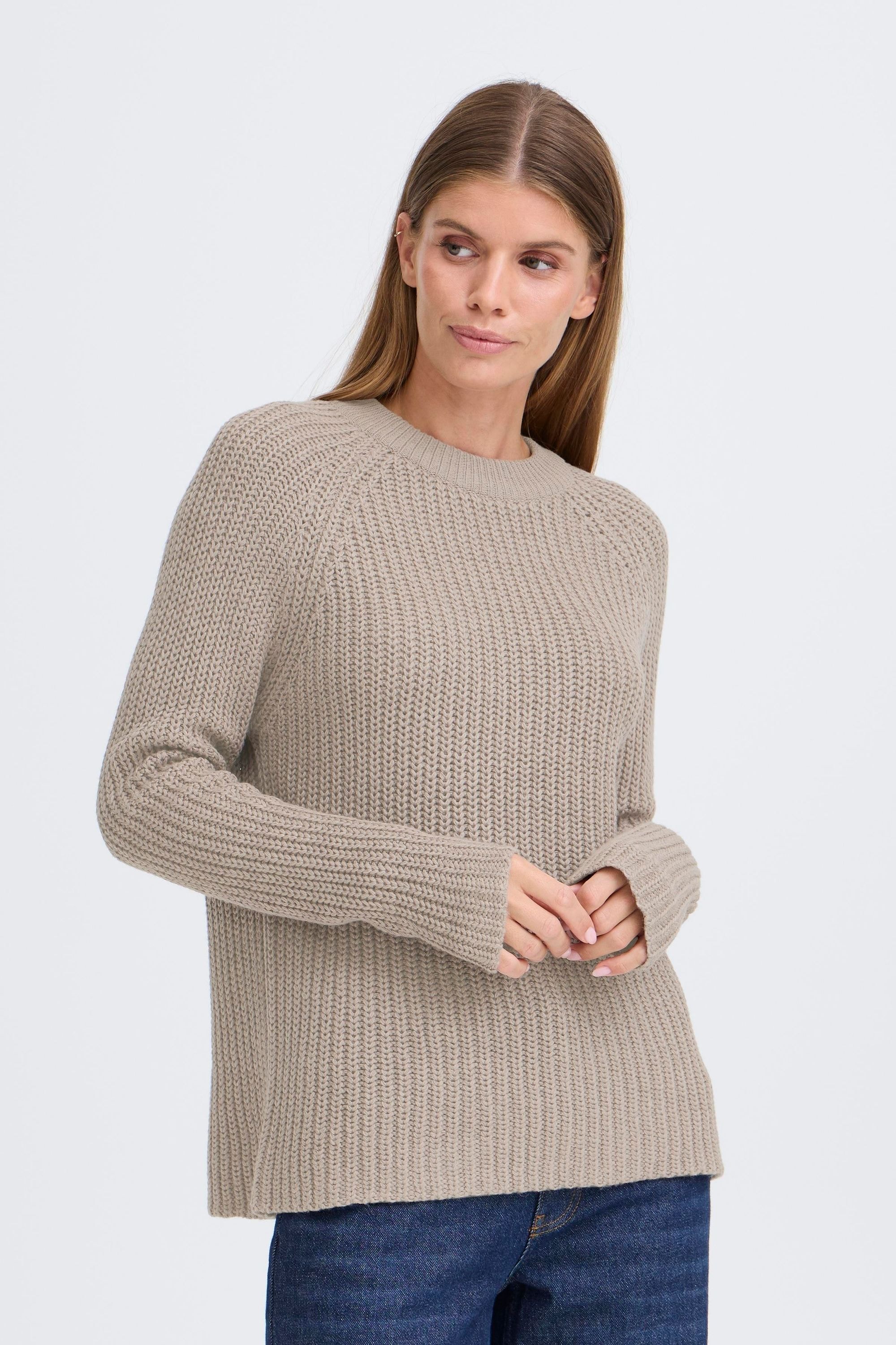 OXMO Strickfleece-Pullover »Strickpullover OXFKANNA«