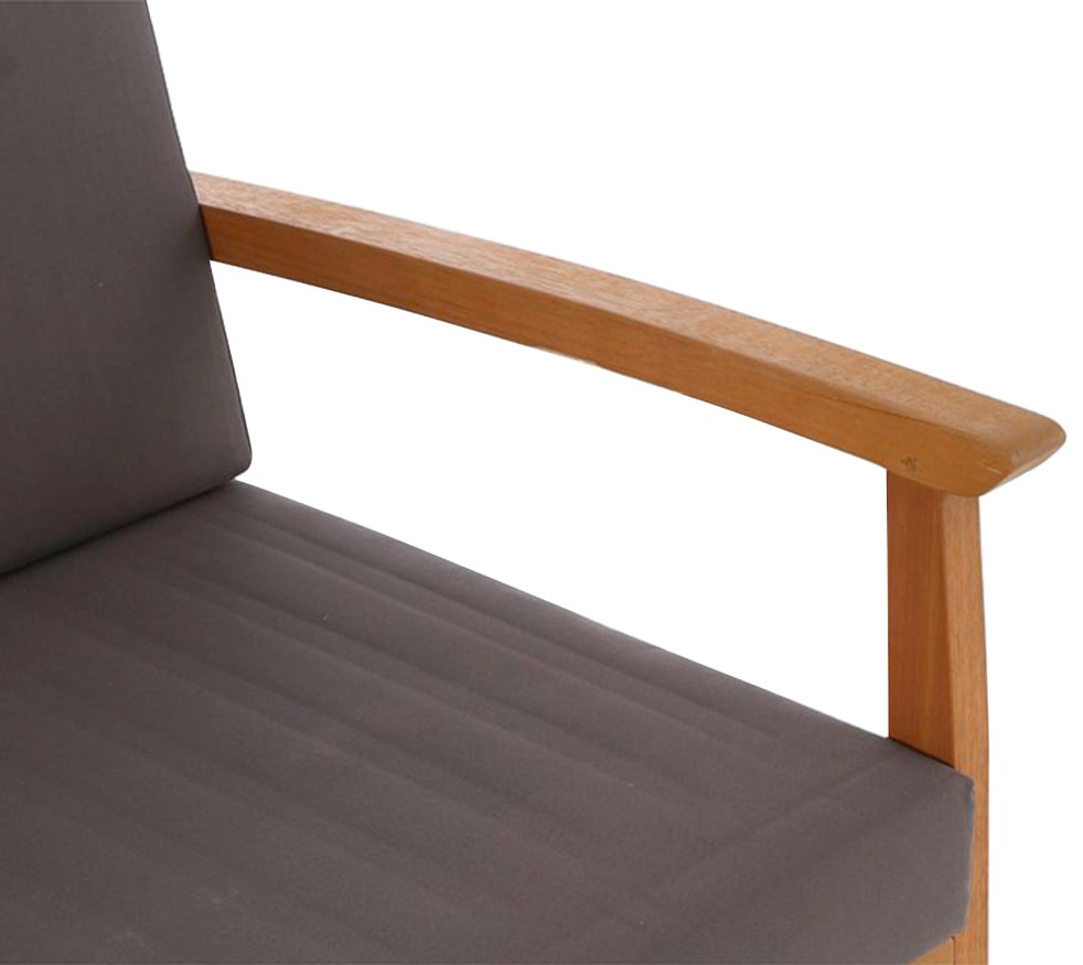 Siena Garden Gartenlounge-Set »Tavira«, (2x Sessel, 1x 2er-Sofa, 1x Tisch), Eukalyptus FSC 100%, inkl. Kissen