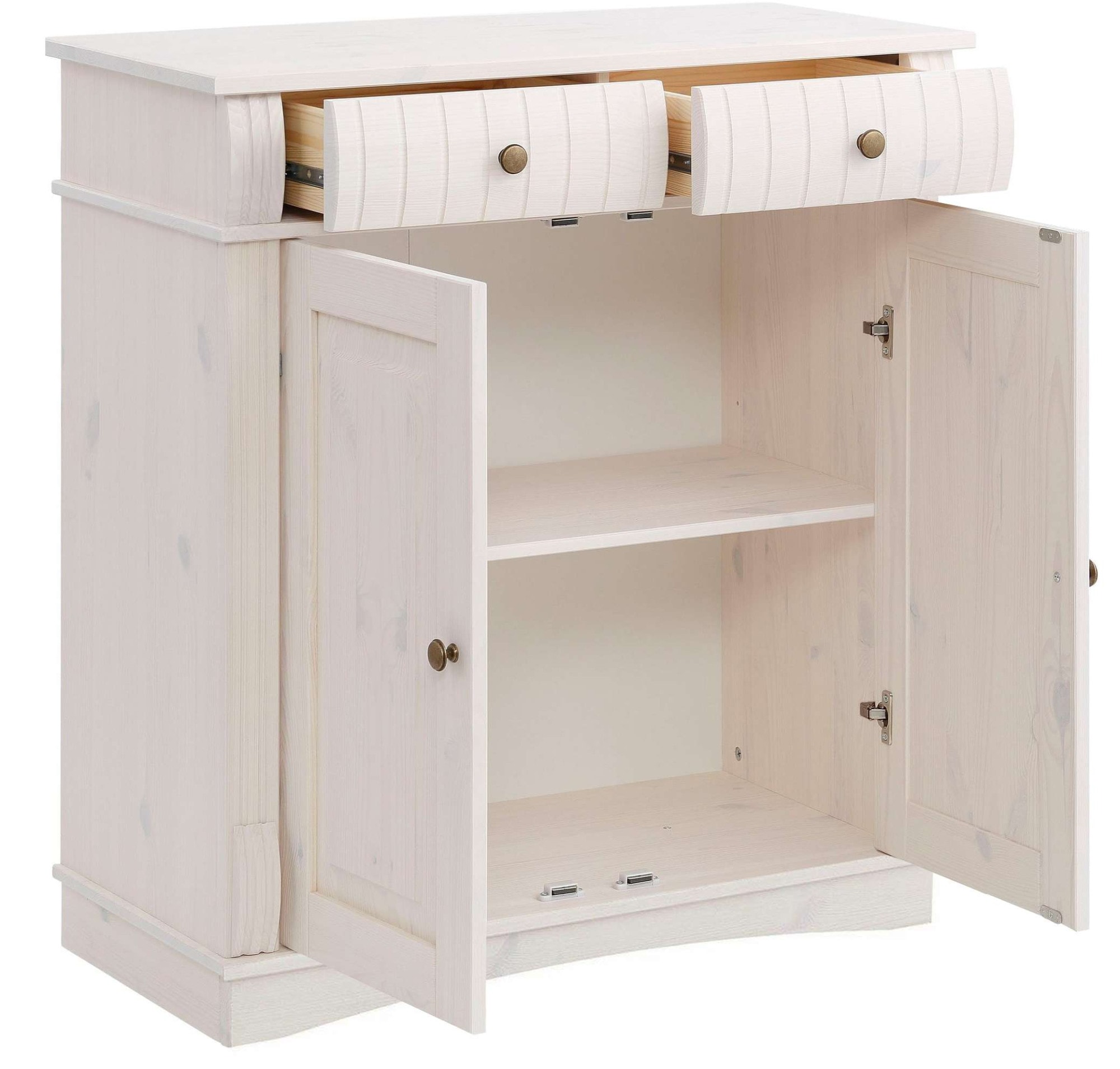 Home affaire Kommode »Teresa Sideboard nur 2 Schubkästen«, aus massiver Kiefer Breite 84 cm, FSC®