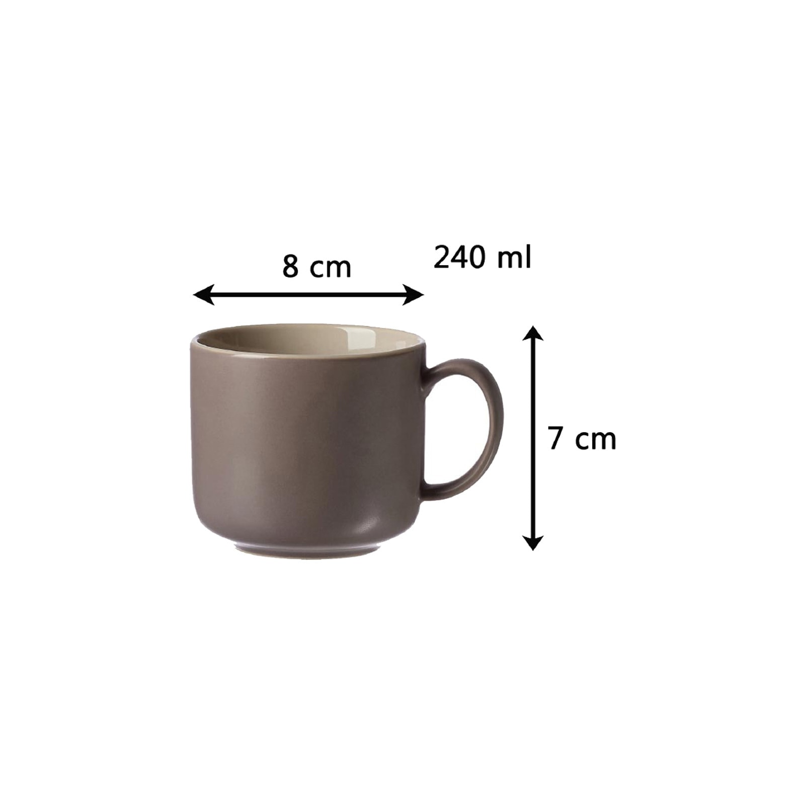 Ritzenhoff & Breker Tasse »Kaffeetassen mit Untertassen Jasper 240 ml 4er Set«