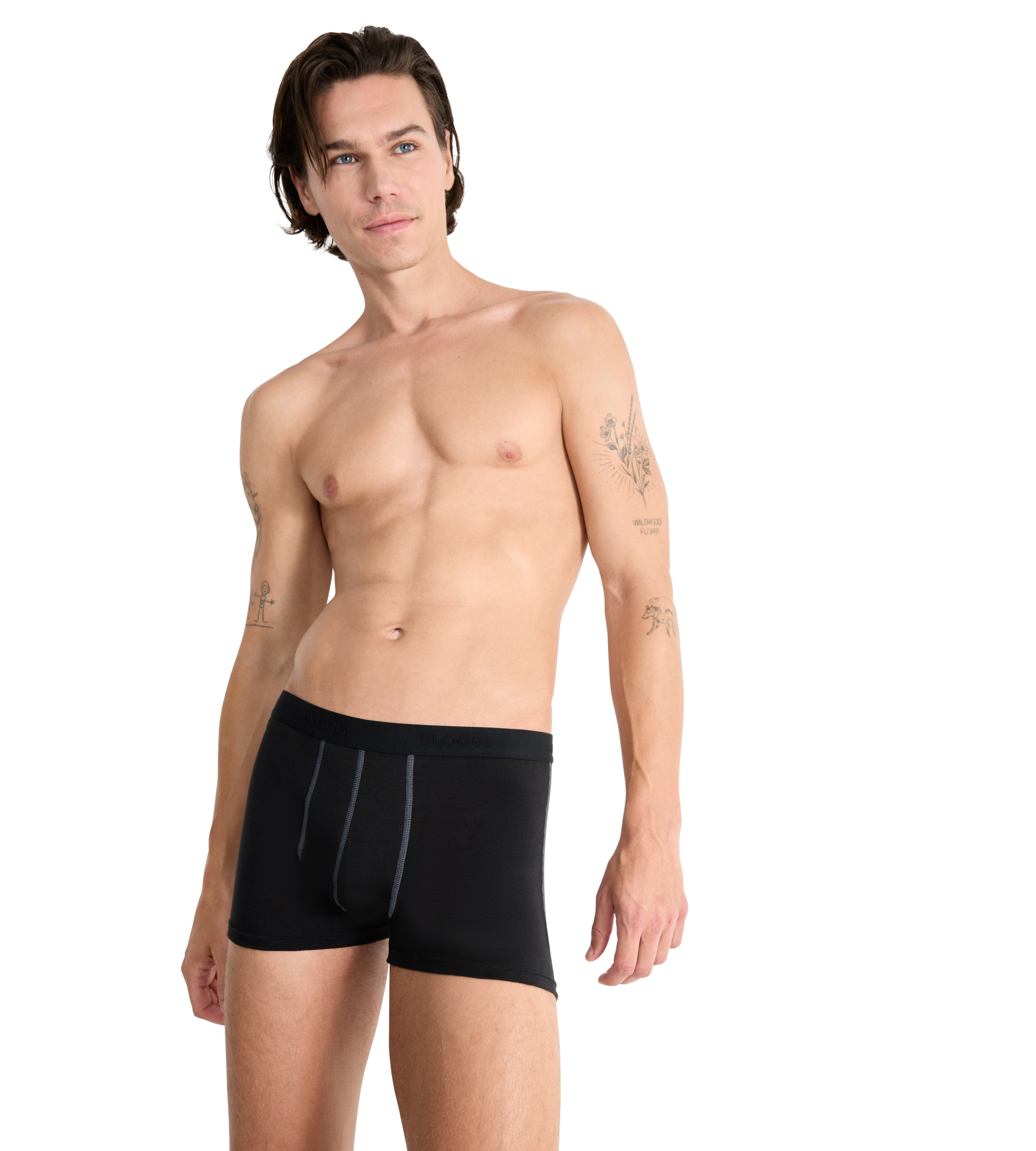 sloggi Boxer »Men 24/7«, (2er Pack), weich, atmungsaktiv, Baumwollmix, elastisch, Soft-Bund