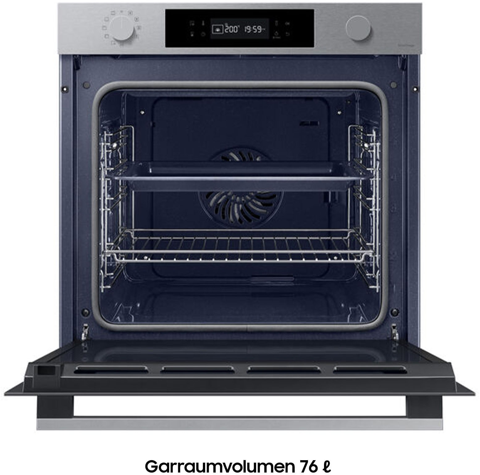 Samsung Einbaubackofen NV7400B »NV7B41307AS« mit Pyrolyse-Selbstreinigung Raumwunder - XXL-Innenraum mit 76L, langsam schließender Tür und WiFi