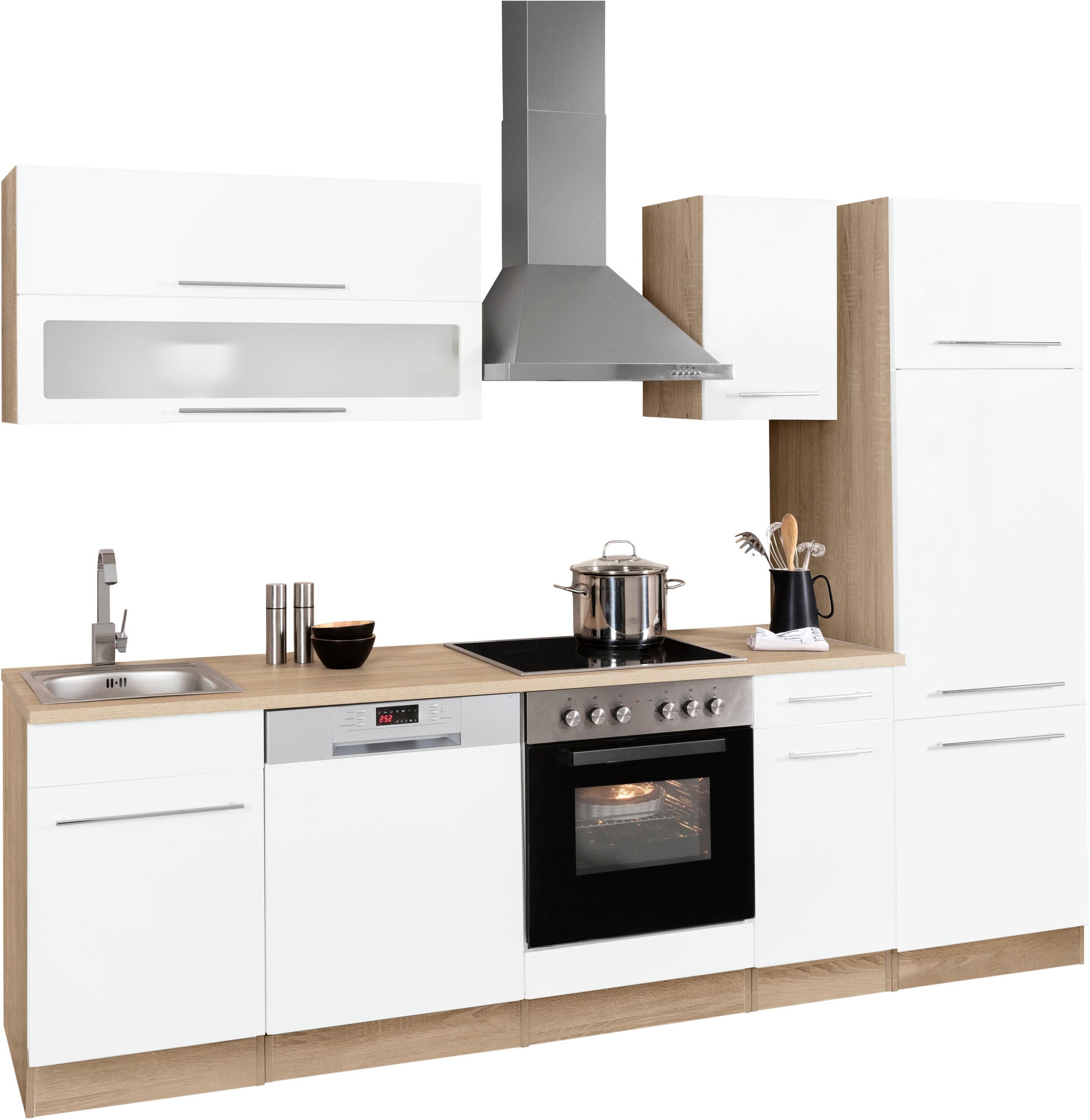 KOCHSTATION Küchenzeile »KS-Eton«, mit E-Geräten, Breite 270 cm