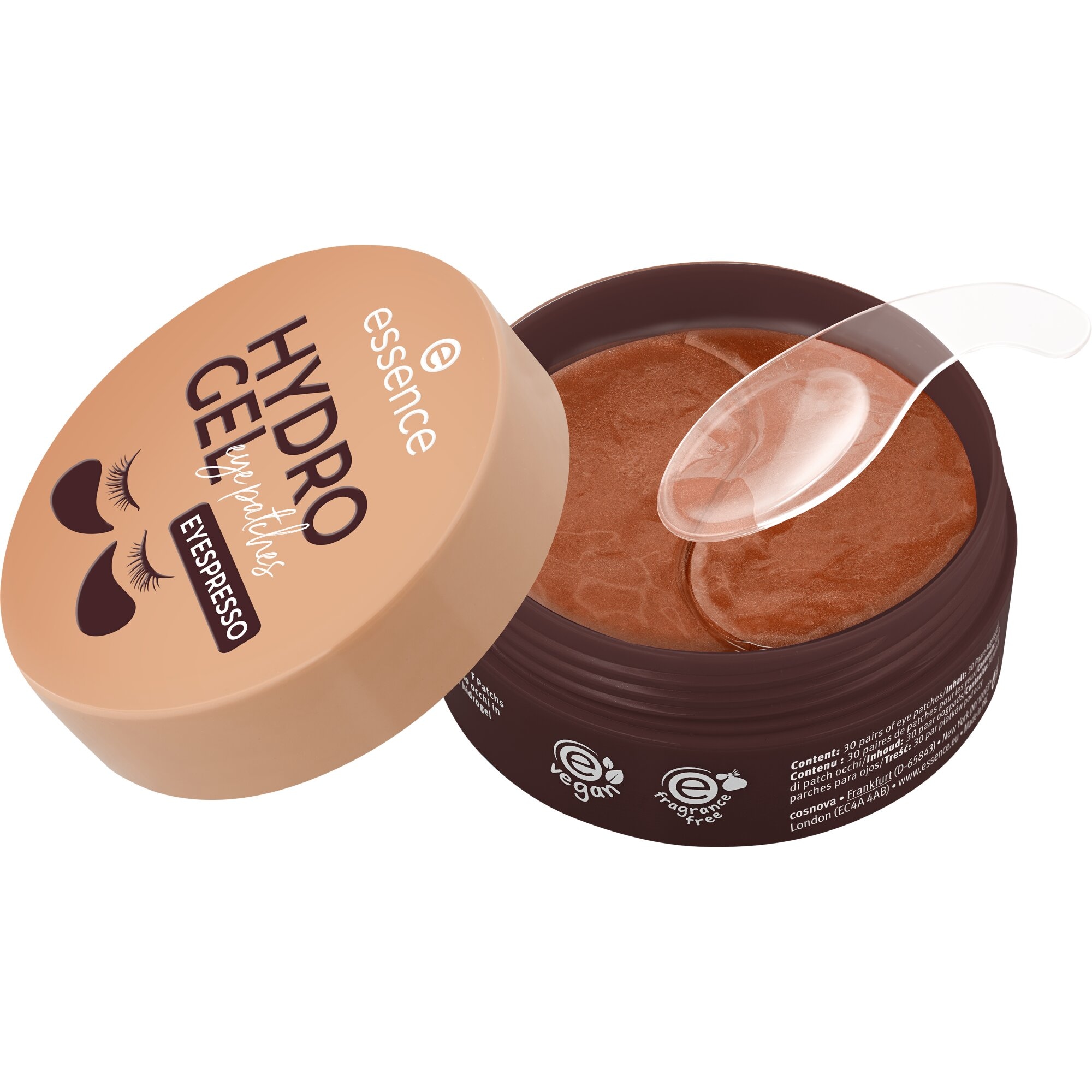 Essence Augenpflege-Set »HYDRO GEL eye patches EYESPRESSO 30 Pairs«, Erfrischend, versorgend
