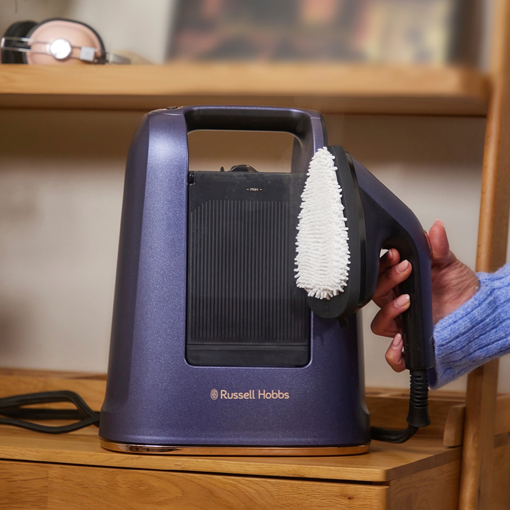 RUSSELL HOBBS Dampfbügeleisen »28550-56, VacuSteam Dampfbürste,« 1400 W 1.400 Watt, 30 g Dampfausstoß, mit Keramik-Bügelsohle, 3 Einstellungen