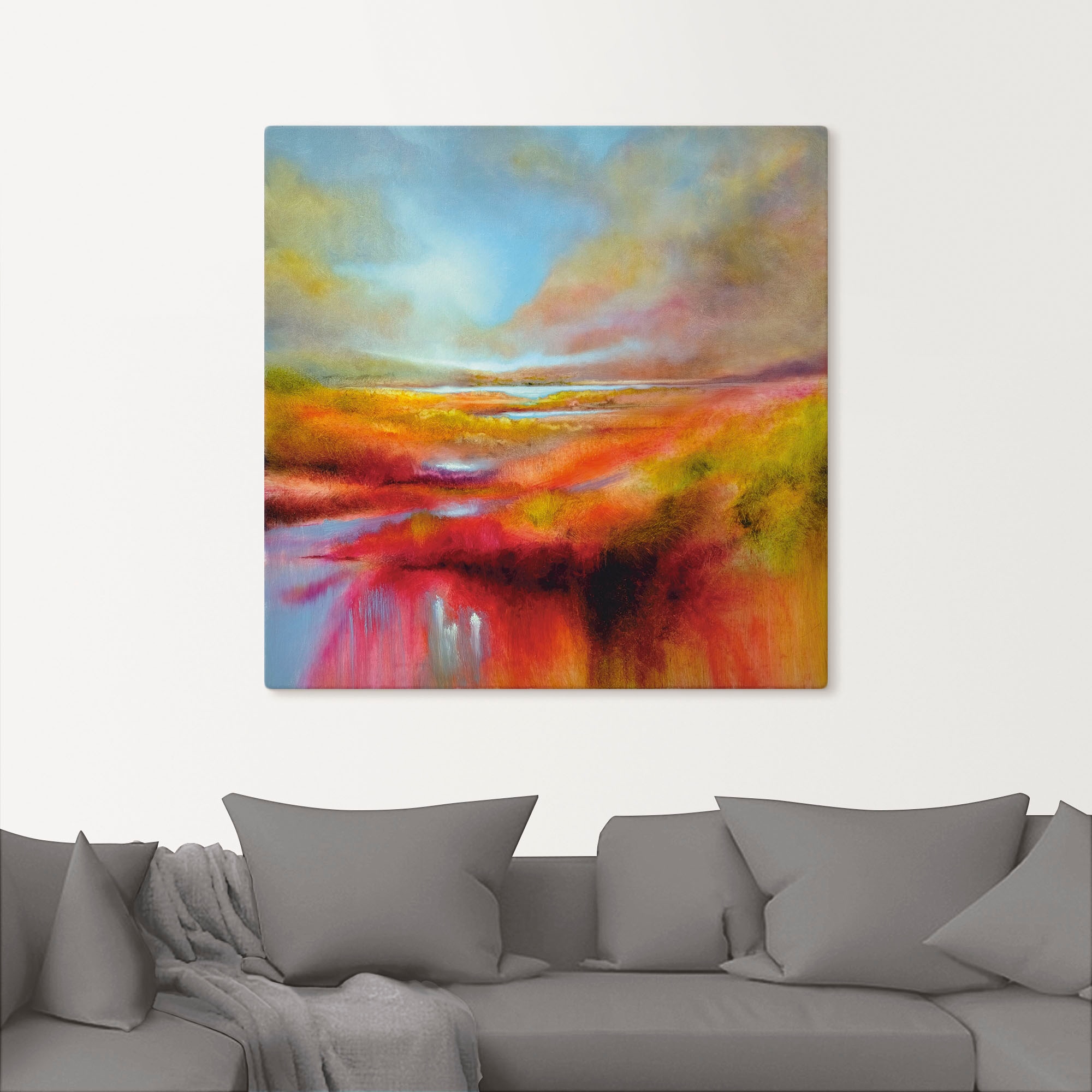 Artland Leinwandbild »Ein perfekter Tag« Berge 1 Stk. tlg. auf Holzrahmen gespannt