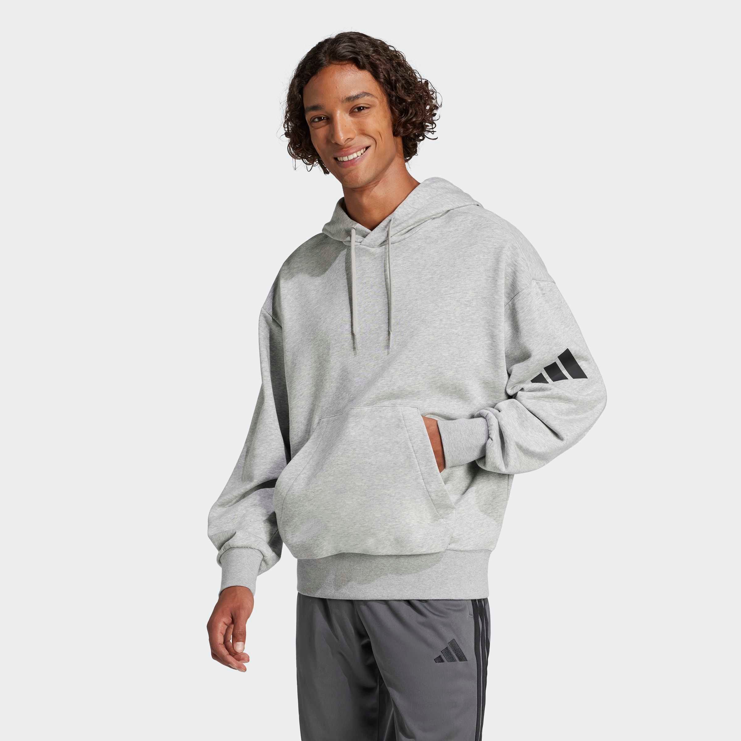 adidas Sportswear Kapuzensweatshirt »ESSENTIALS LOOSE-FIT 3-STREIFEN LOGO FRENCH TERRY HOODIE«
