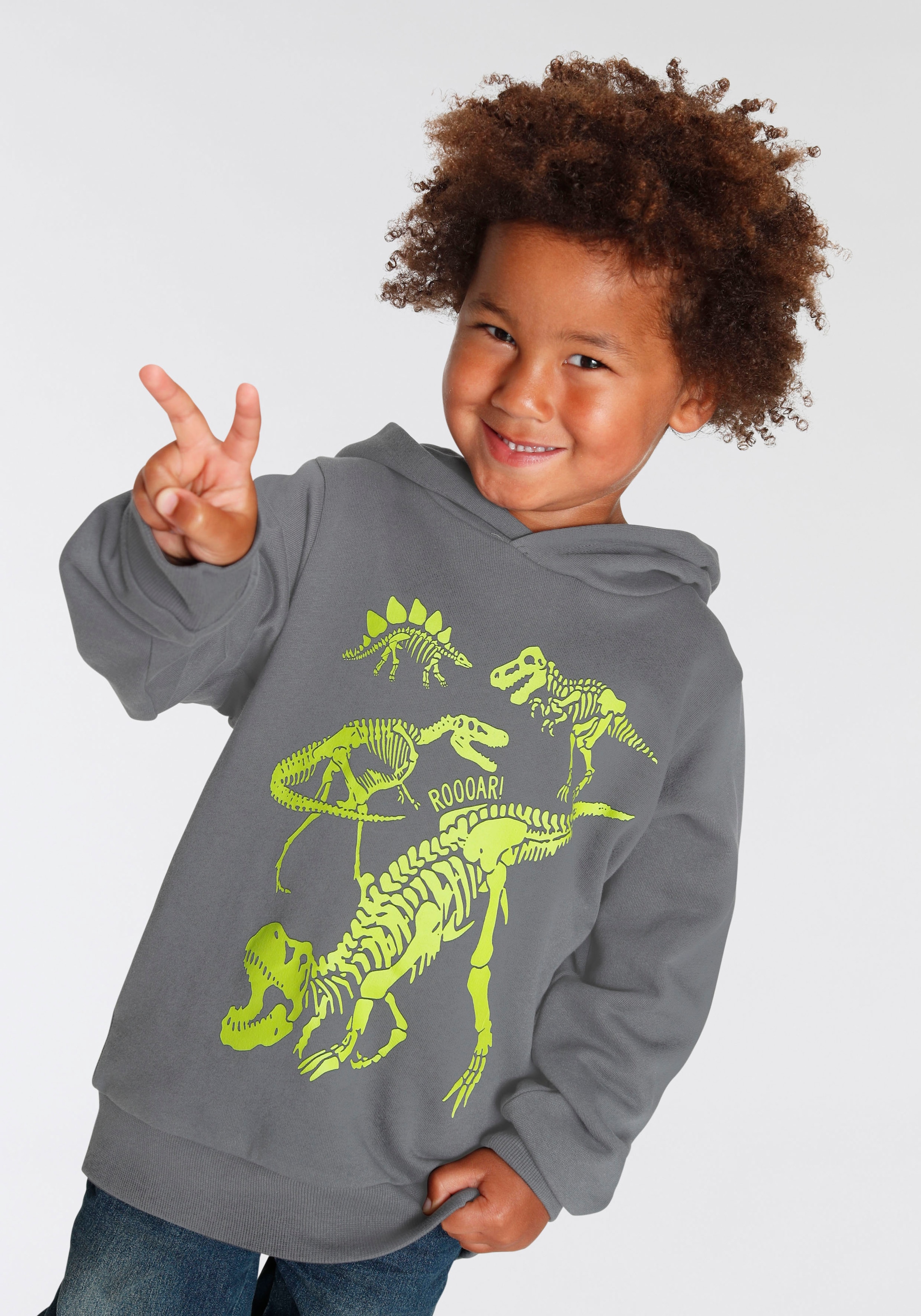 Kapuzensweatshirt »DINO«, für kleine Jungen