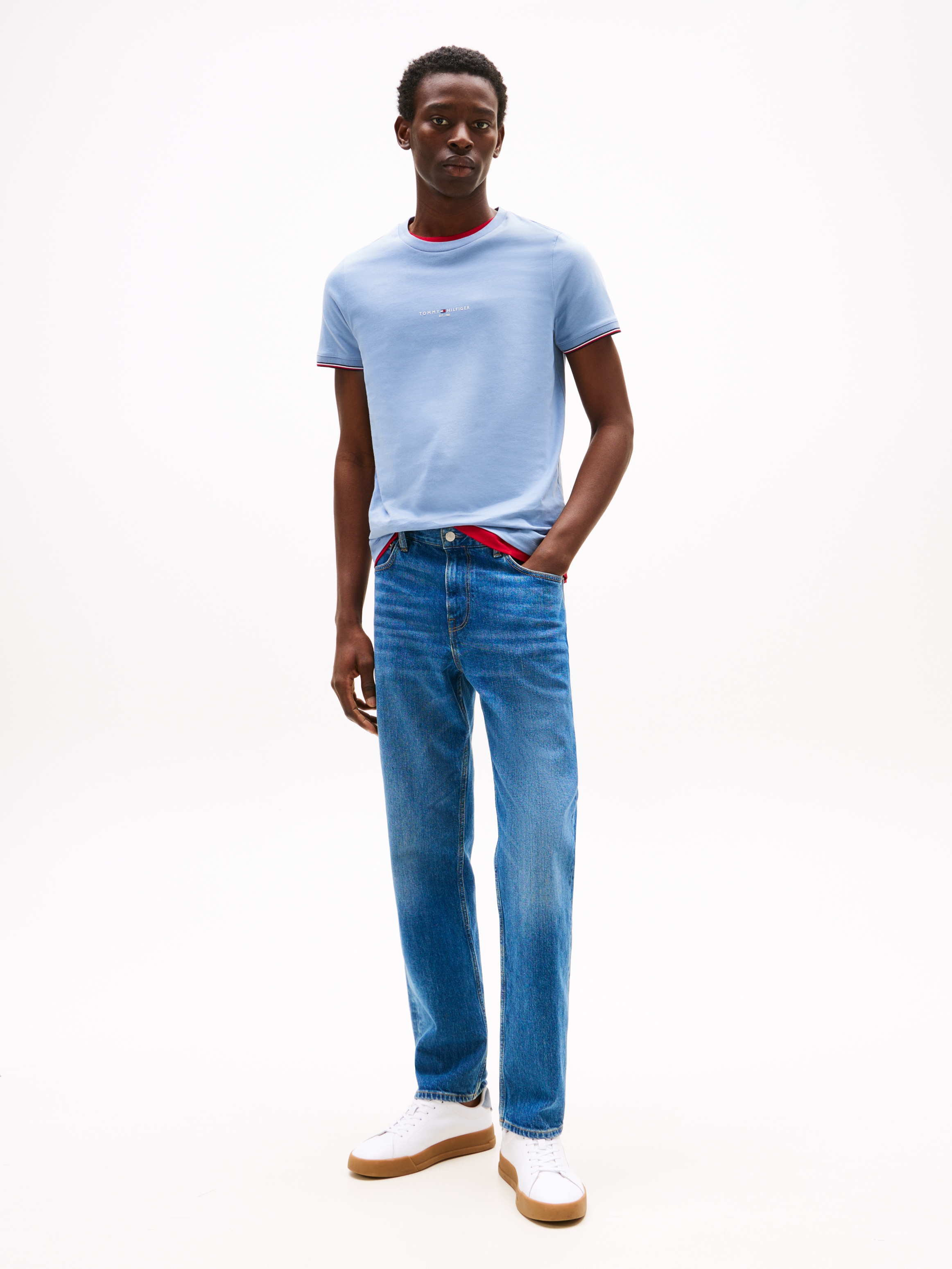 Tommy Hilfiger T-Shirt »TOMMY LOGO TIPPED TEE«