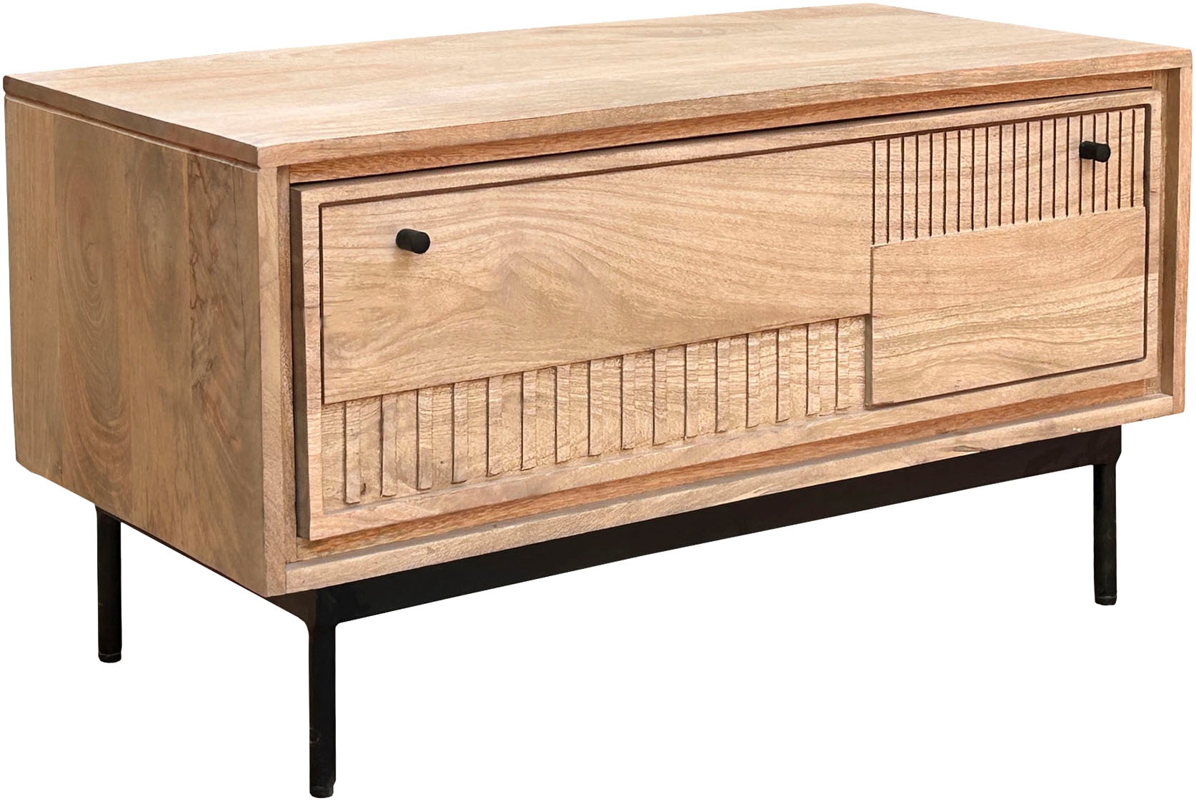 SIT Schuhschrank 1 Stk. tlg. mit dekorativen Lamellen-Schnitzereien