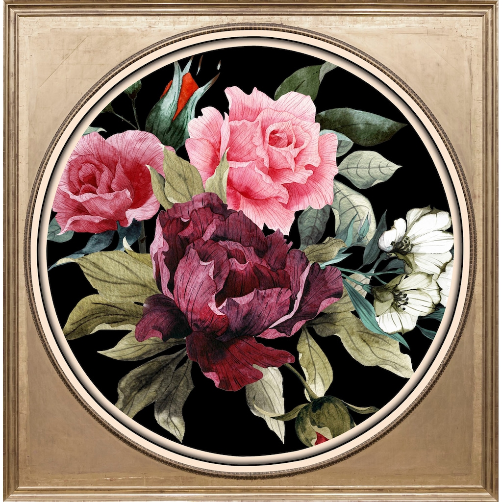 queence Acrylglasbild »Blumen«