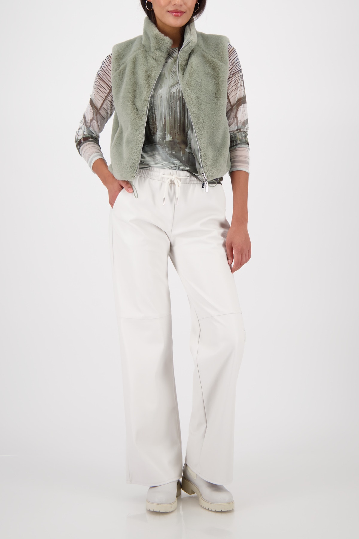 Monari Fellimitatweste »Weste fake fur«