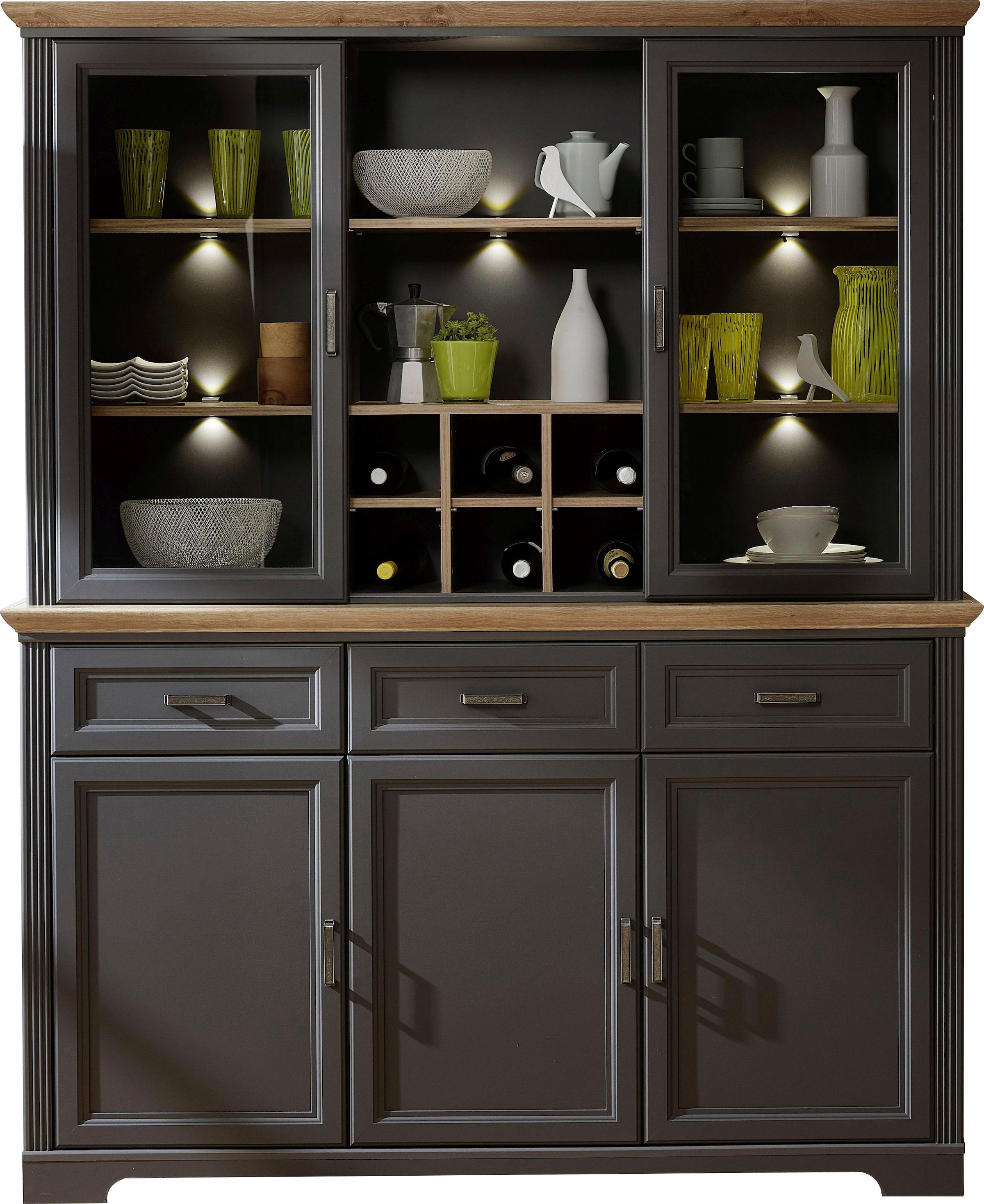 Innostyle »Jasmin«, bestellen 1 und Vitrine Aufsatzvitrine), Sideboard 2-teilig Rechnung (1 auf