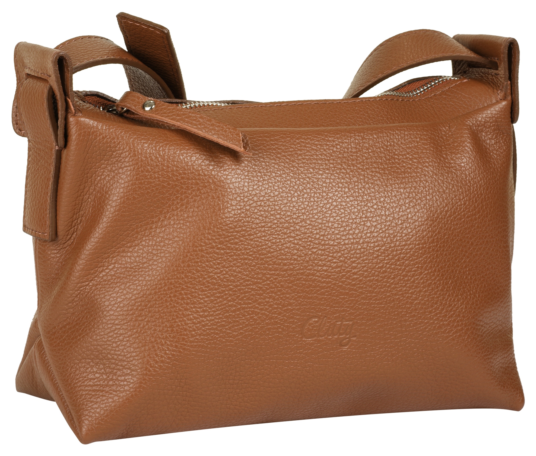 Cluty Umhängetasche echt Leder, Made in Italy
